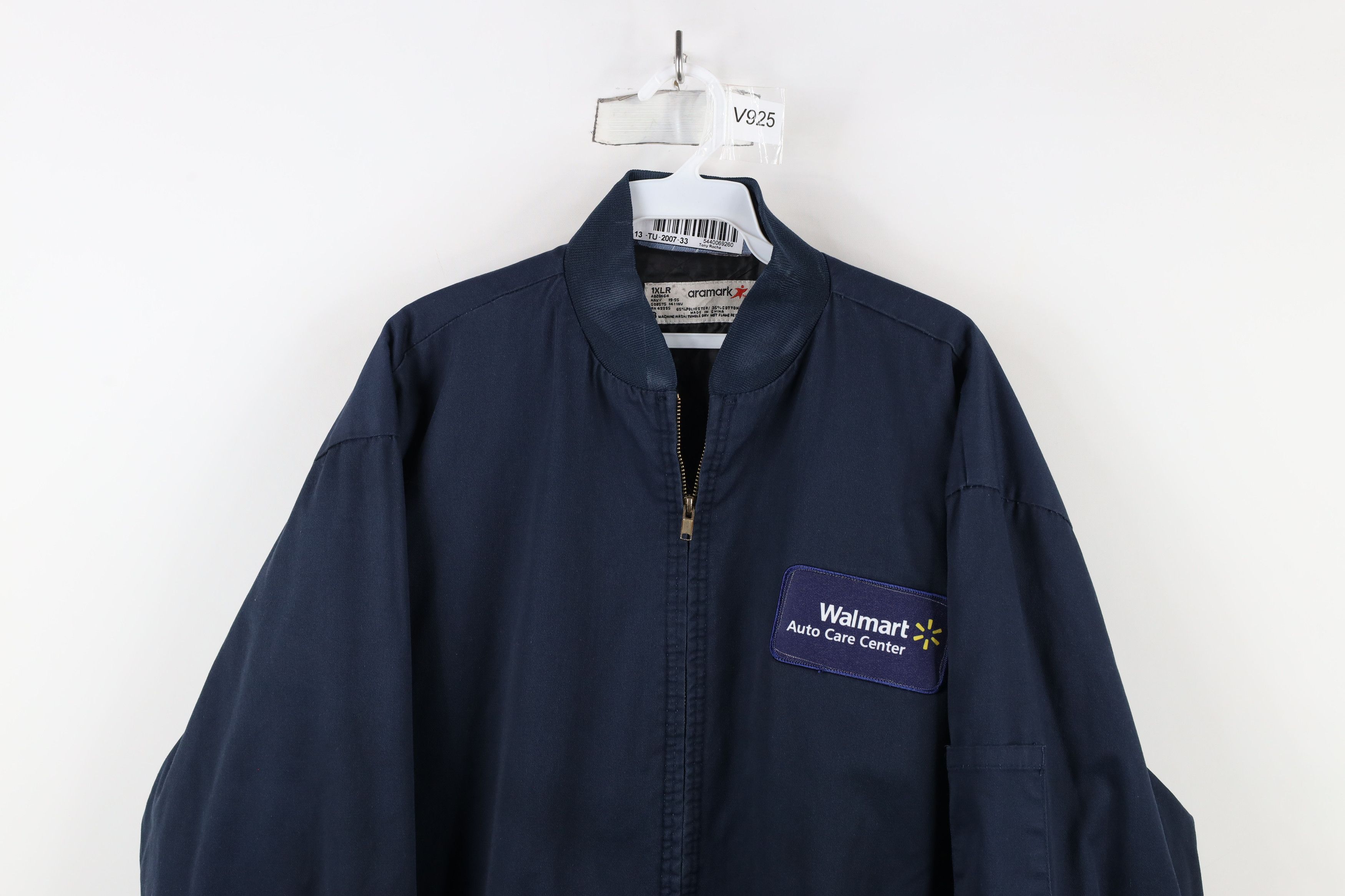 Vintage Vintage Quilted Walmart Auto Car Mechanic Bomber Jacket Blue Size US XL / EU 56 / 4 - 2 Thumbnail