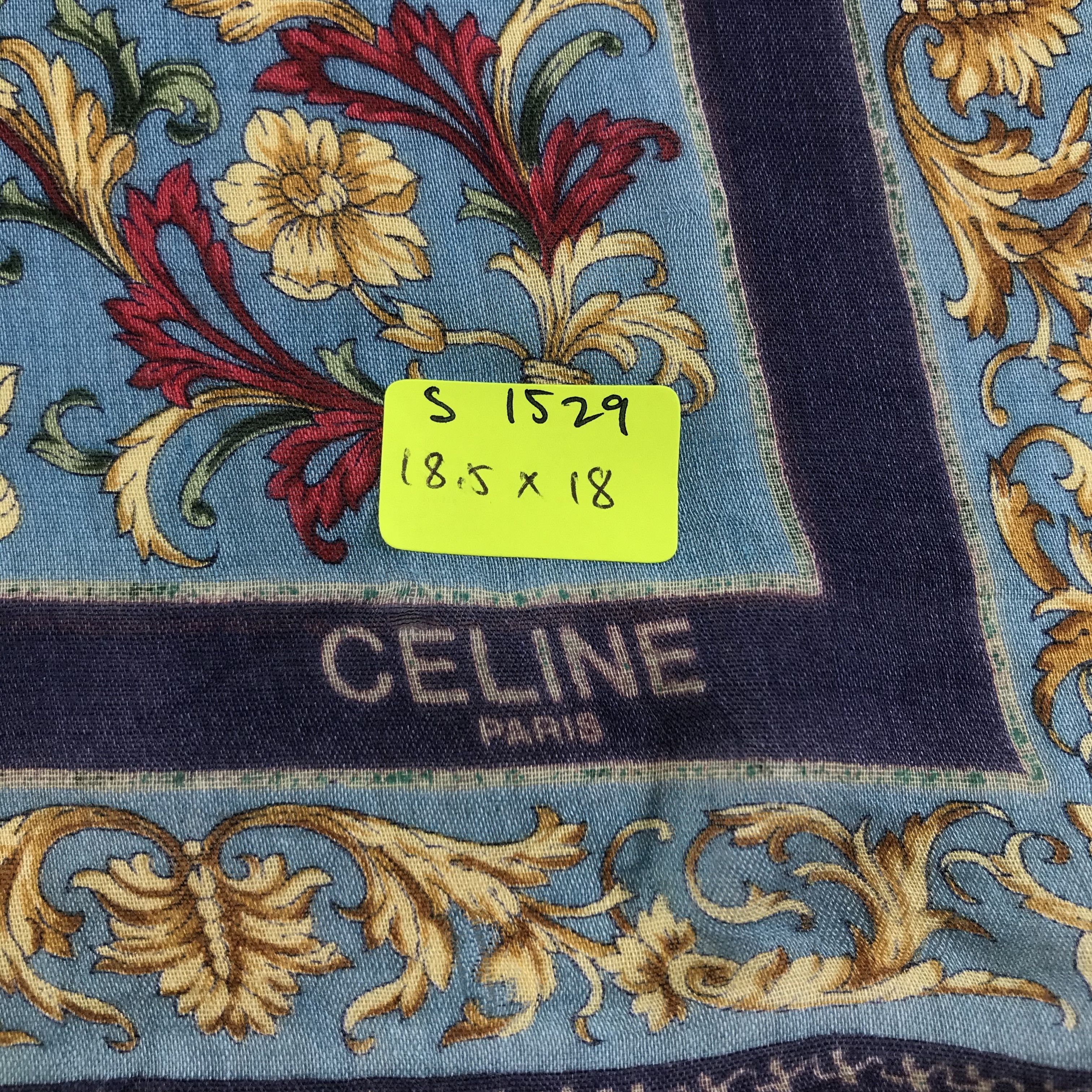 Celine × Vintage Celine Bandana / Handkerchief / Neckerchief - S1529 Size ONE SIZE - 5 Thumbnail