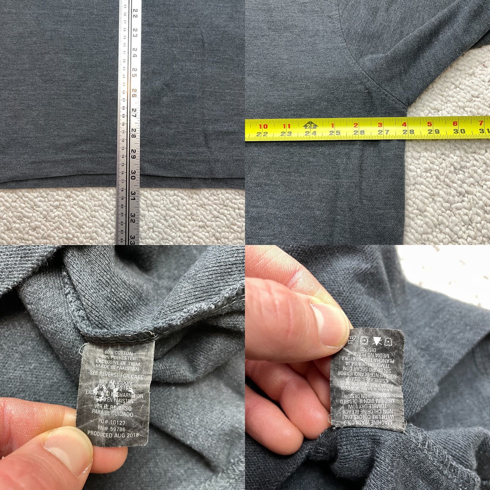 Beverly Hills Polo Club Beverly Hills Polo Club Shirt Mens 3XL Dark Gray Short Sleeve Modern Fit Collar Size US XXL / EU 58 / 5 - 8 Thumbnail