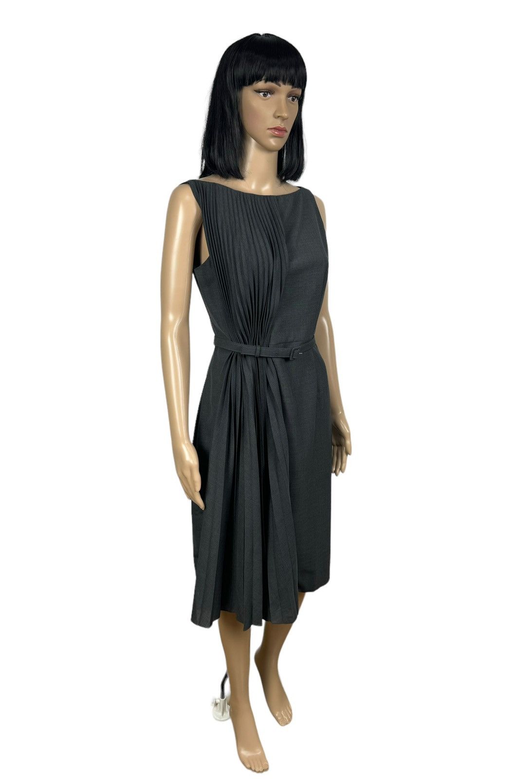 Valentino Valentino Belted Wool-Polyester Pleated Dress size 8 Size S / US 4 / IT 40 - 10 Thumbnail