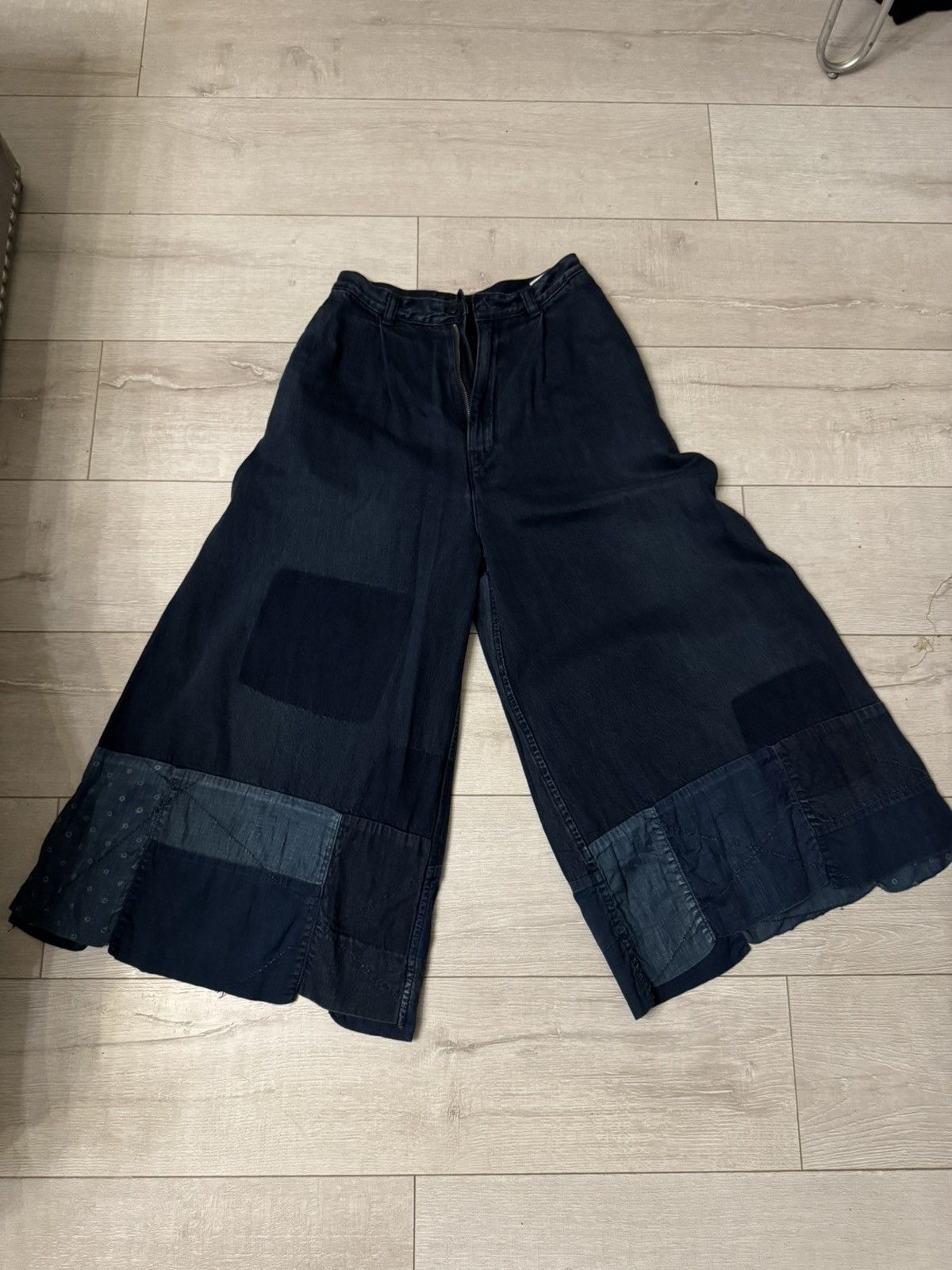 Kapital Kountry Kapital Patchwork Wide Leg Denim Size 26" / US 2 / IT 38 - 1 Thumbnail