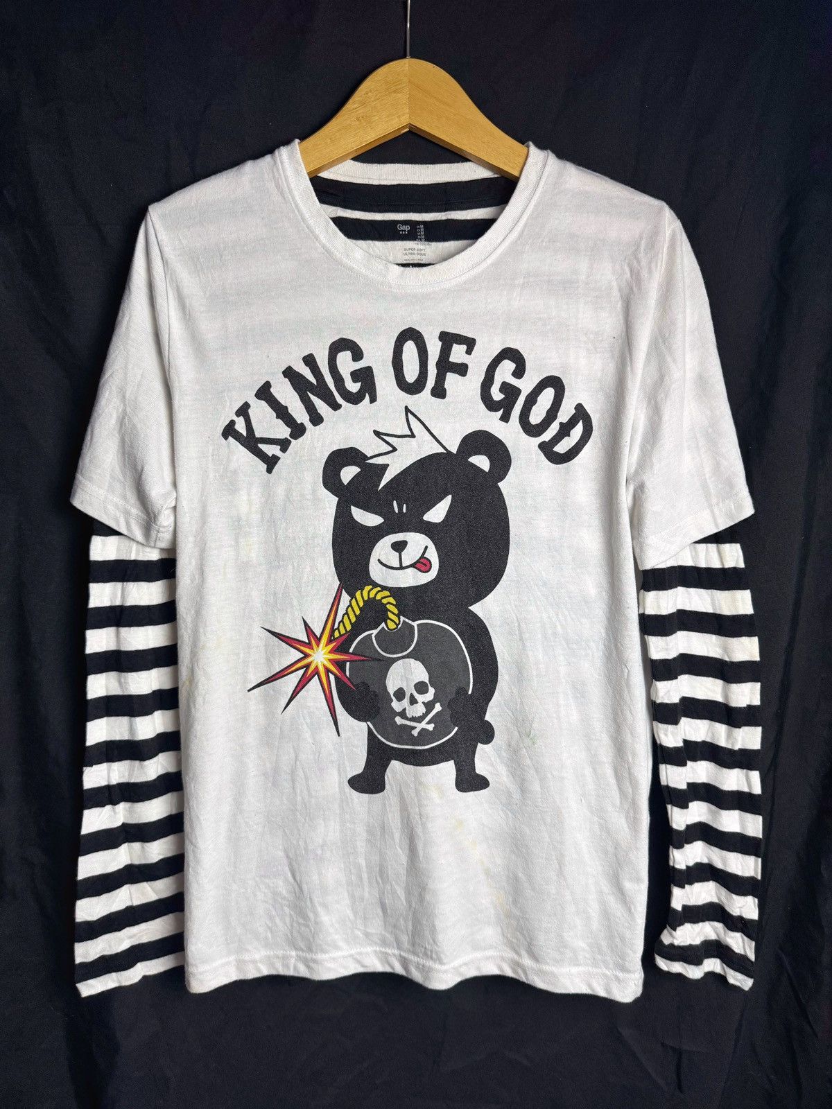Hysteric Glamour × Japanese Brand × PPFM Japanese King Of God Double Layer 1of1 Long Sleeve Size US M / EU 48-50 / 2 - 1 Thumbnail