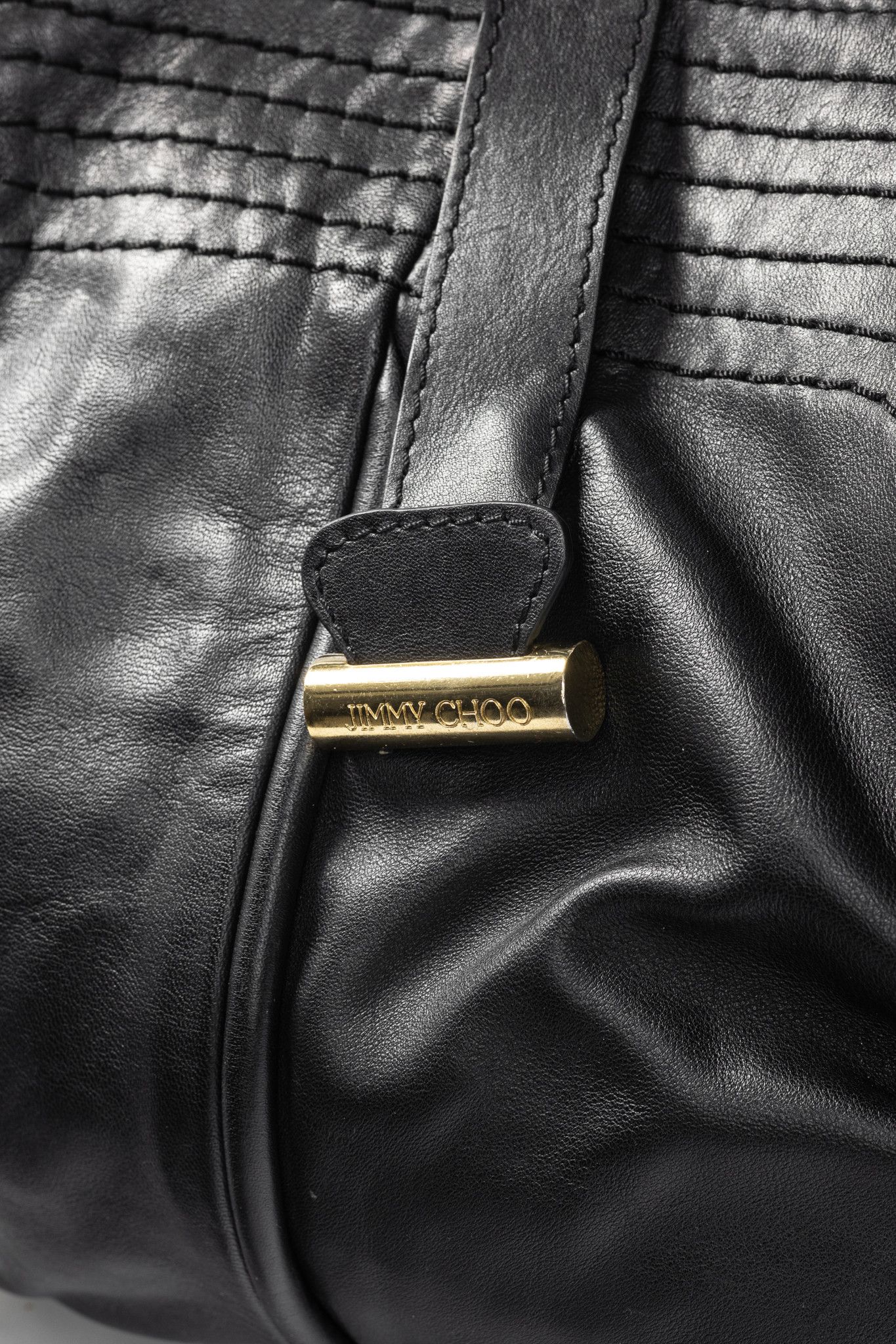 Jimmy Choo Jimmy Choo Alex Black Leather Hobo Size ONE SIZE - 9 Thumbnail