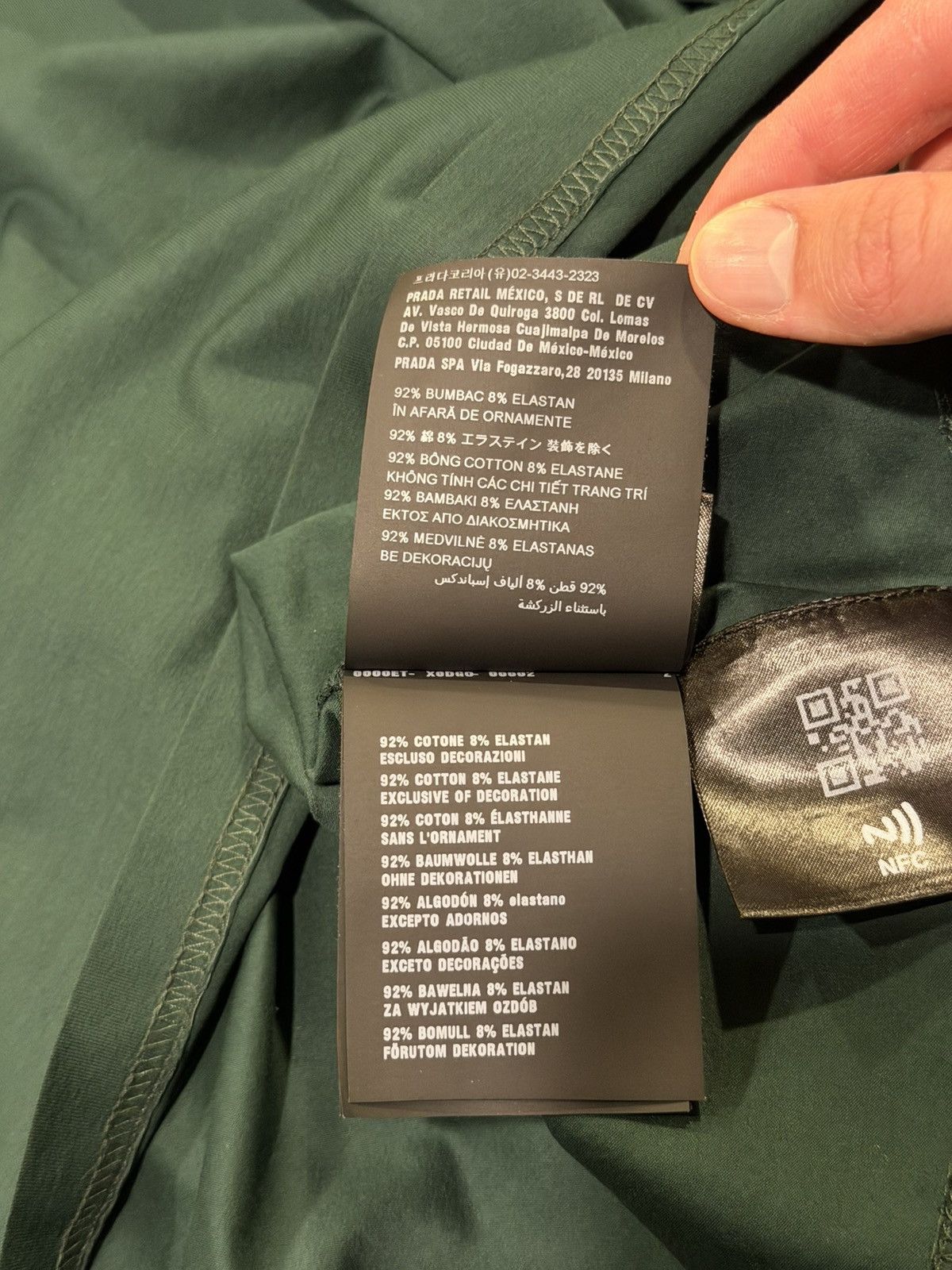 Prada Prada Green / Yellow Triangle Logo 2021 Colourblock T-Shirt Size US L / EU 52-54 / 3 - 14 Thumbnail