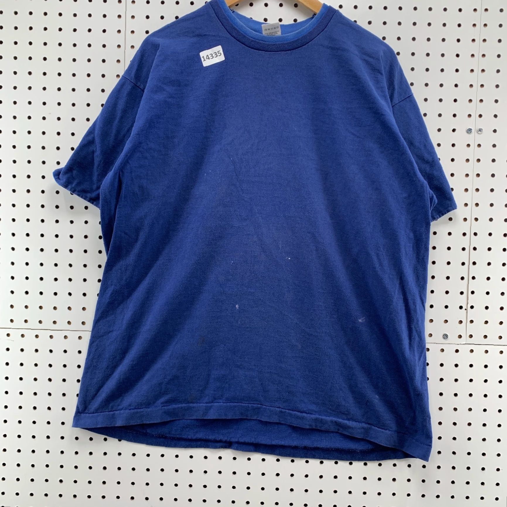 Fruit Of The Loom VINTAGE Fruit Of The Loom Crew Neck Blue Short Sleeve XL VTG unisex Adults 80s 90s T-Shirt Size US 36 / EU 52 - 6 Thumbnail