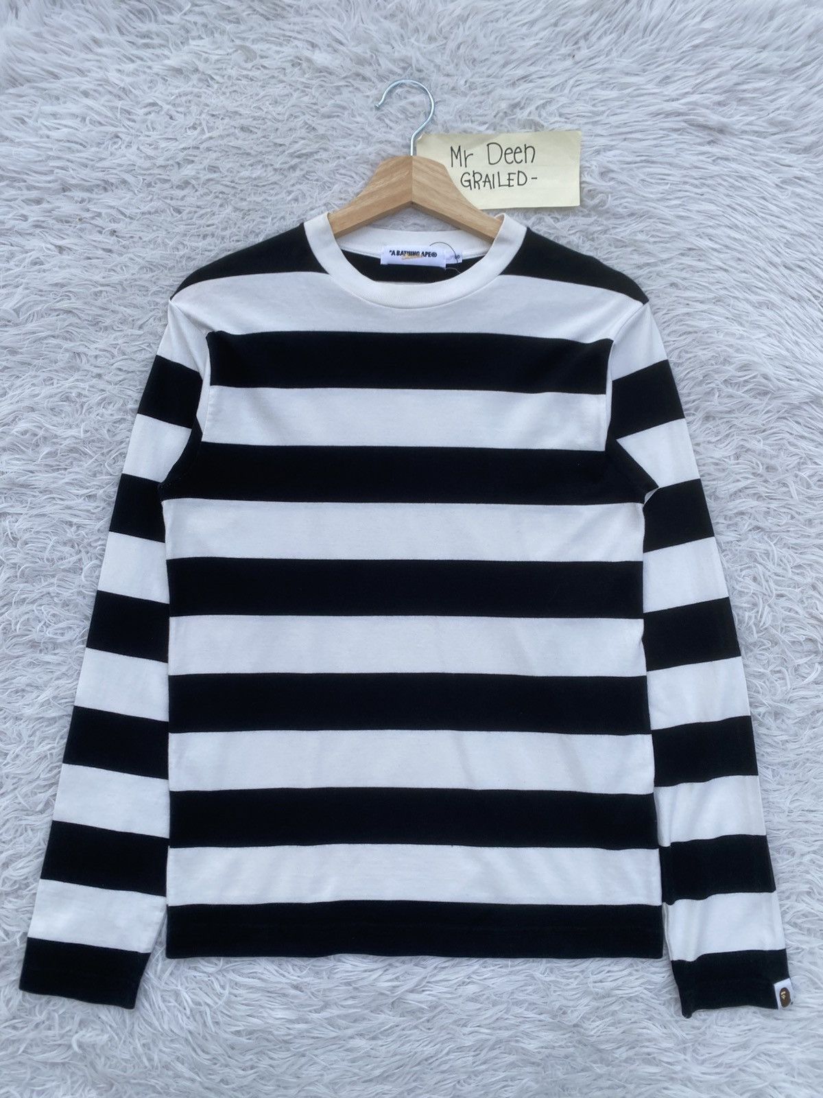 Bape Rare BAPE Stripes Longsleeve Shirt Size US S / EU 44-46 / 1 - 1 Thumbnail