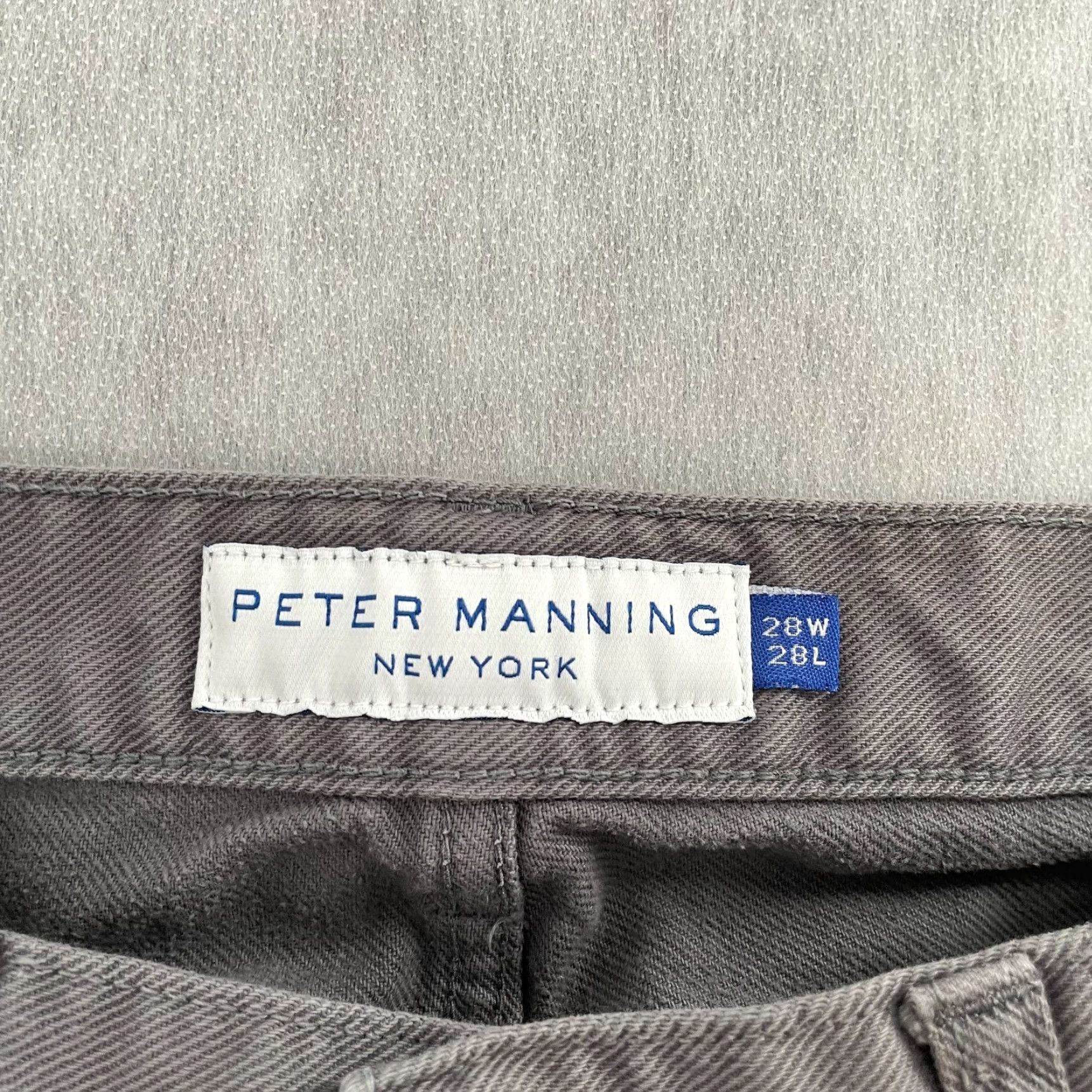 Vintage Peter Manning Pants Adult 28 Gray 5 Pocket Stretch Twills NYC Mens Size US 28 / EU 44 - 6 Thumbnail
