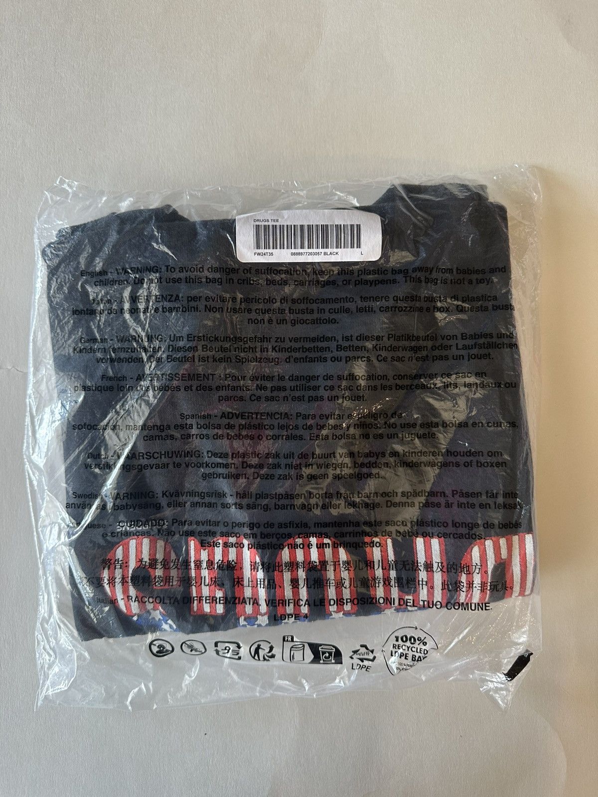 Supreme Supreme Drugs Tee Size US L / EU 52-54 / 3 - 2 Thumbnail