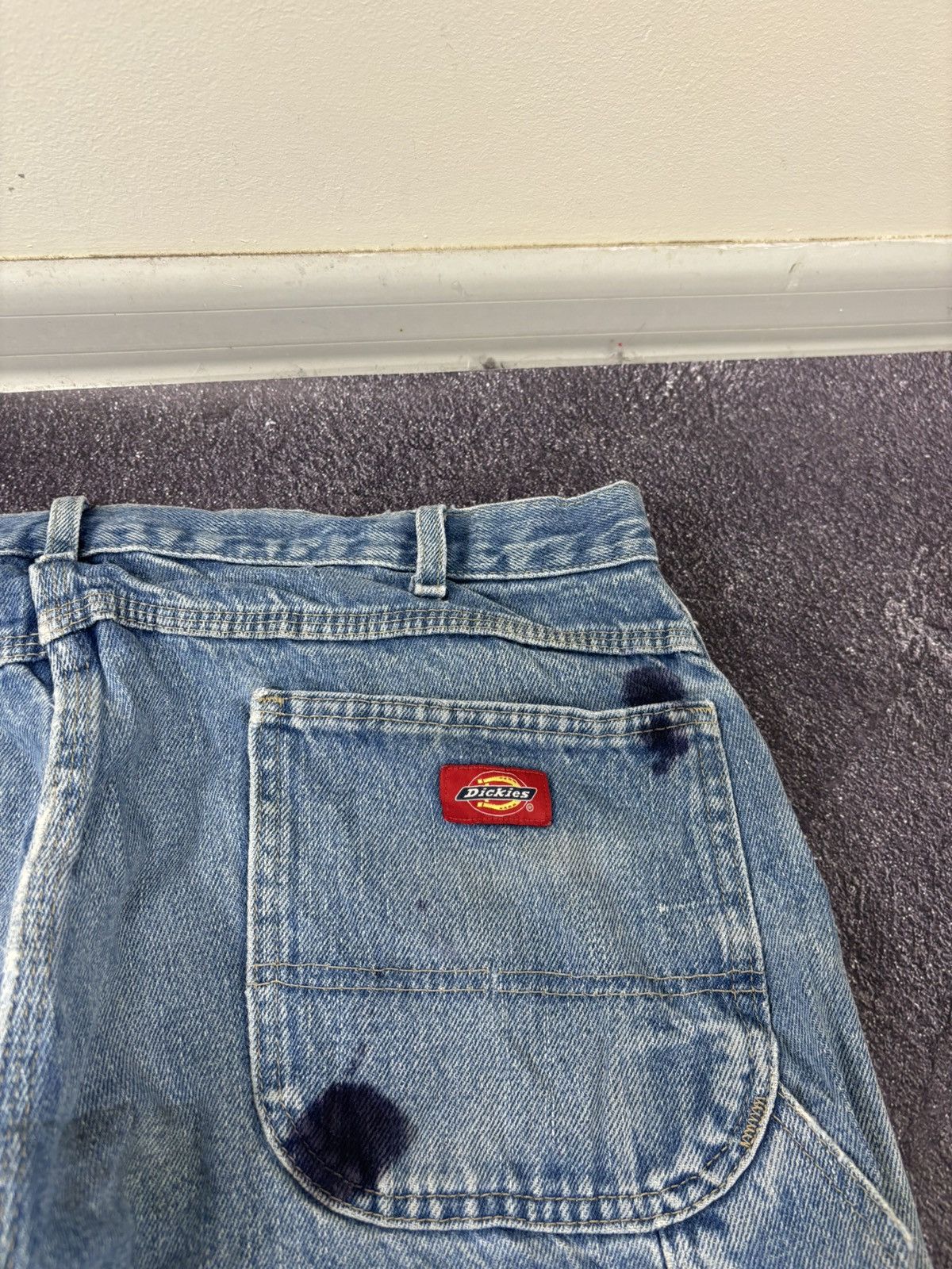 Dickies Vintage Dickies Toyota Embroidery Workwear Denim Baggy Jeans Size US 38 / EU 54 - 8 Thumbnail