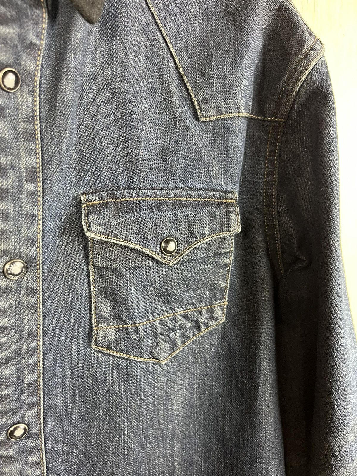 Allsaints Allsaints denim canton ls shirt distressed washed jacket Size US S / EU 44-46 / 1 - 8 Thumbnail