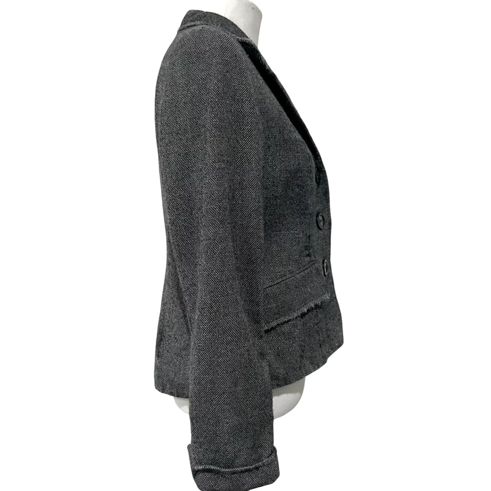 Vintage Lafayette 148 New York Wool Textured Tweed Blazer Sz 12 Stretch Career Luxury Blazer Women Wool Textured Tweed Blazer Gray 12 Size XL / US 12-14 / IT 48-50 - 6 Thumbnail