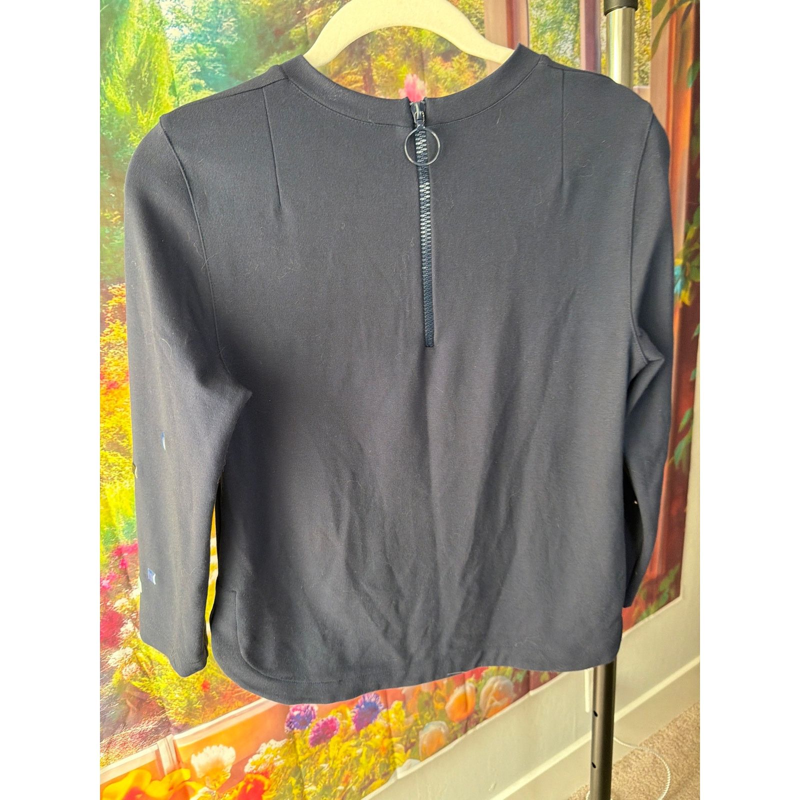 Akris 0231 Akris Punto Pixel Stud Embellished Navy Size 6 EU 40 Size M / US 6-8 / IT 42-44 - 8 Thumbnail