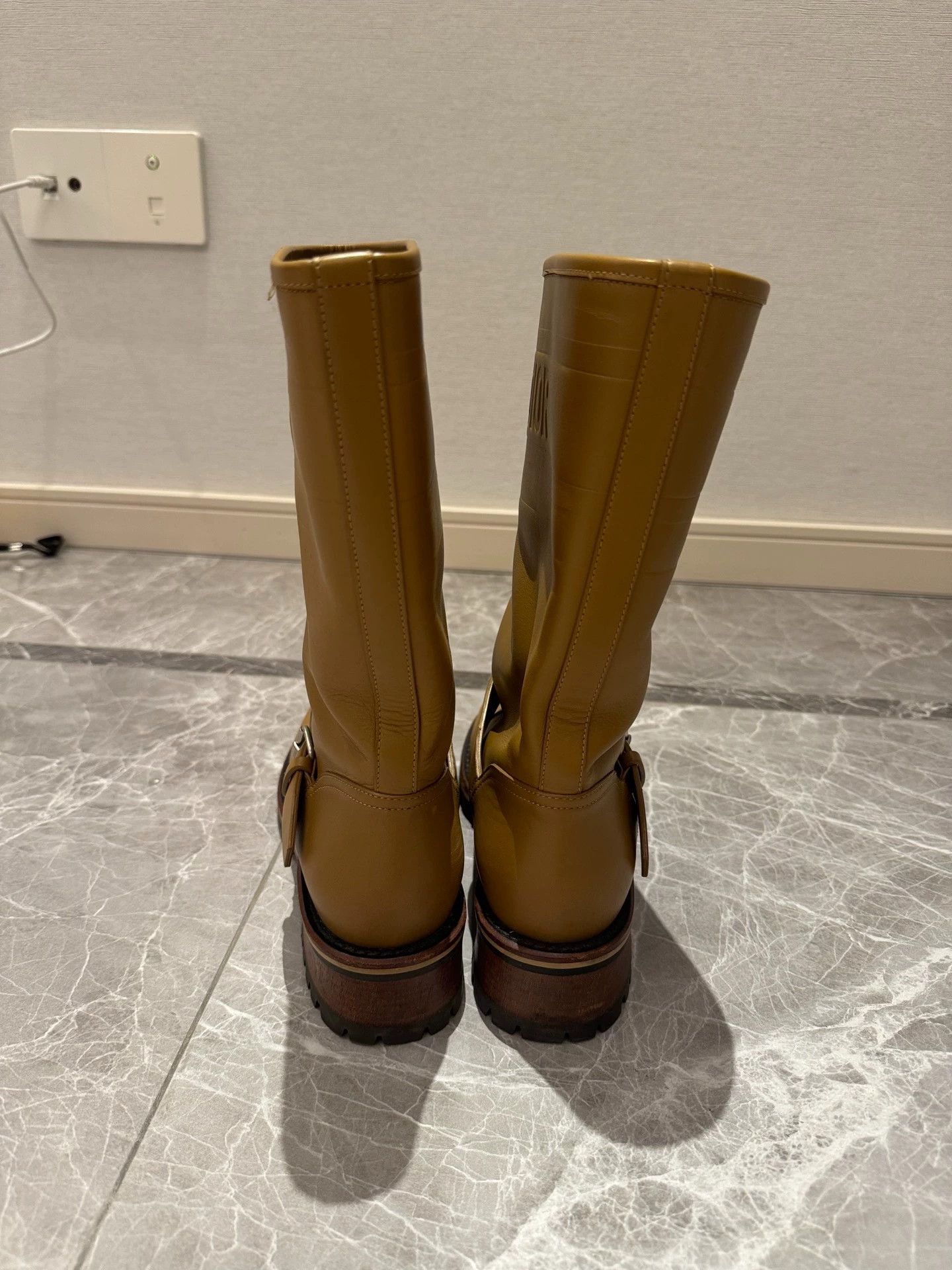 Dior Dior mid-calf boots nappa camel/brown 37.5 98new Size US 7 / IT 37 - 4 Thumbnail