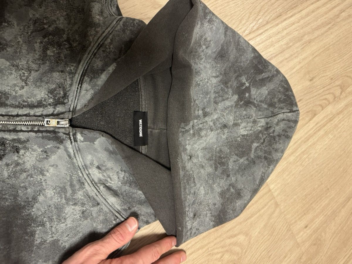 WE11DONE We11done Distressed Zip Hoodie Dark Grey Size M Rare Size US M / EU 48-50 / 2 - 4 Thumbnail