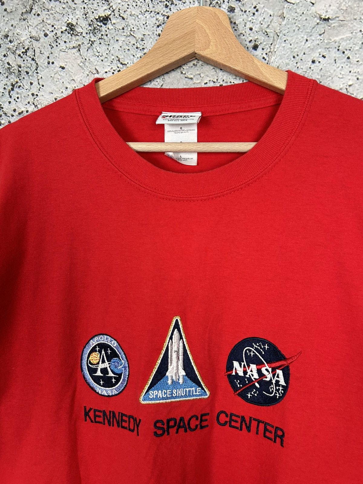 NASA Vintage NASA Embroidered Graphic Tee Streetwear Hype Rare Size US L / EU 52-54 / 3 - 3 Thumbnail