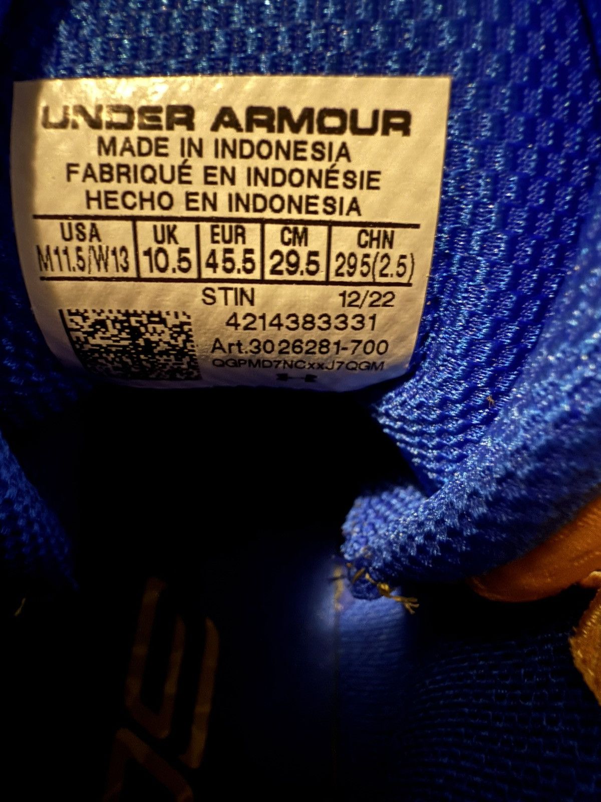Under Armour Under Armour Curry 2 Double Bang Yellow Basketball Shoes Size US 11.5 / EU 44-45 - 6 Thumbnail