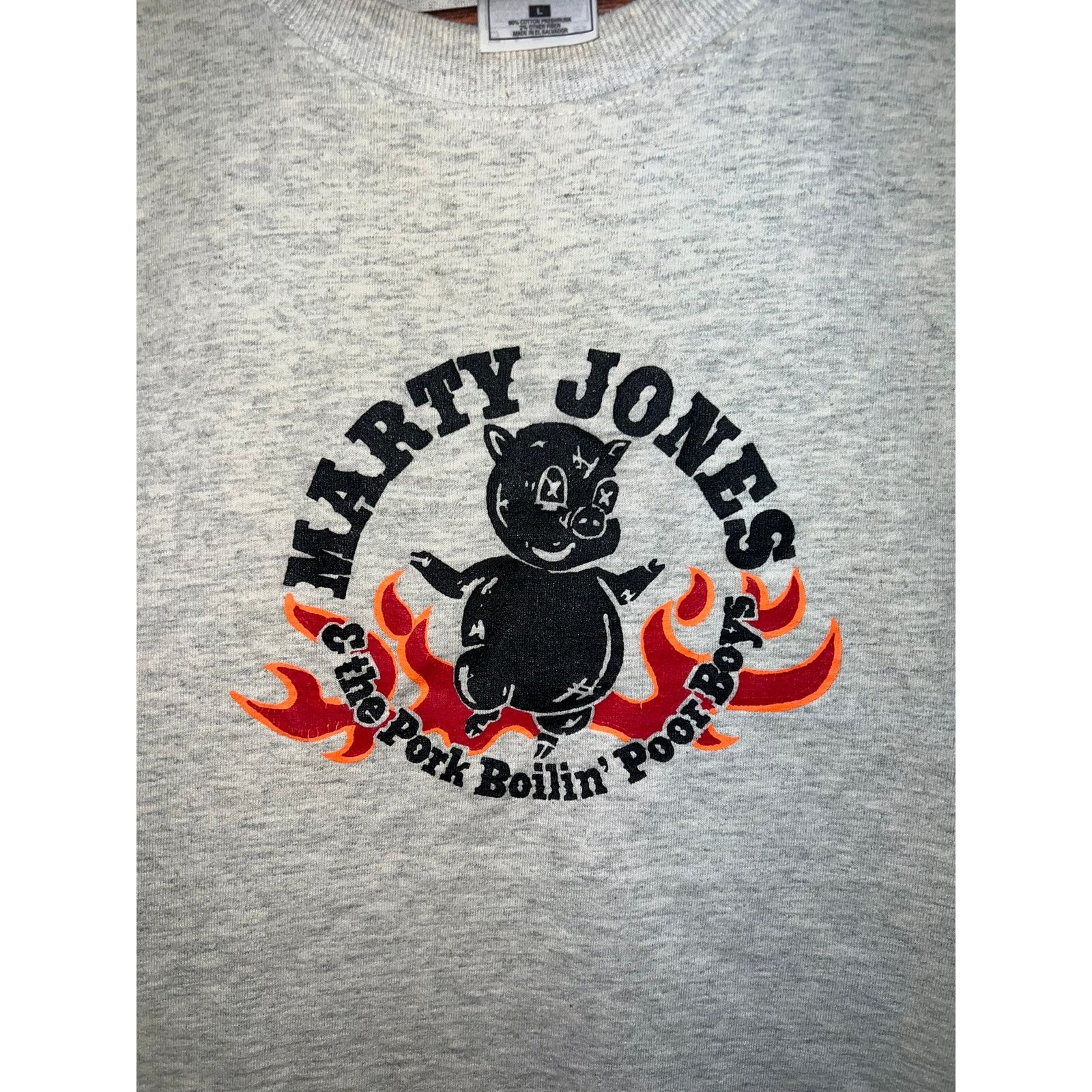 Vintage Vintage Marty Jones Shirt & The Pork Boilin Poor Boys Tee L Size US L / EU 52-54 / 3 - 3 Thumbnail