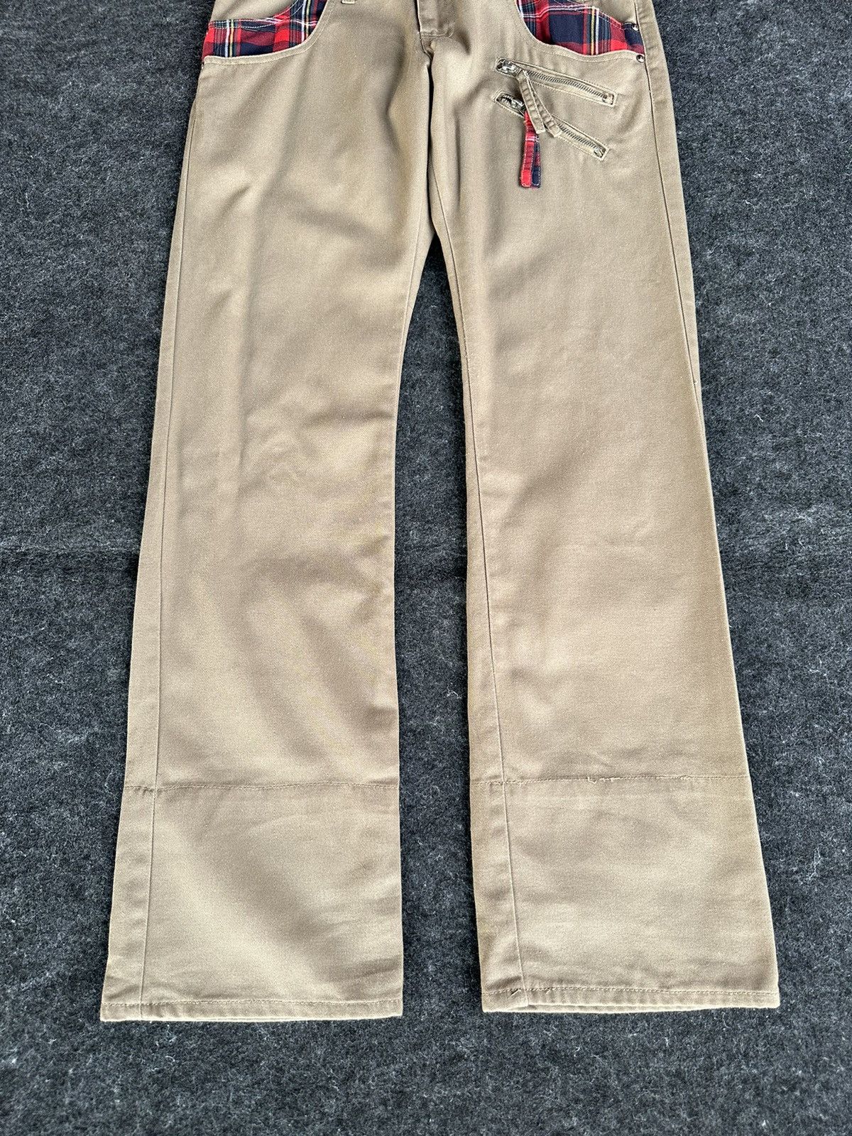Beauty Beast × Japanese Brand × PPFM Spinash Double Waist Brown Soft Denim D469 Size US 32 / EU 48 - 3 Thumbnail