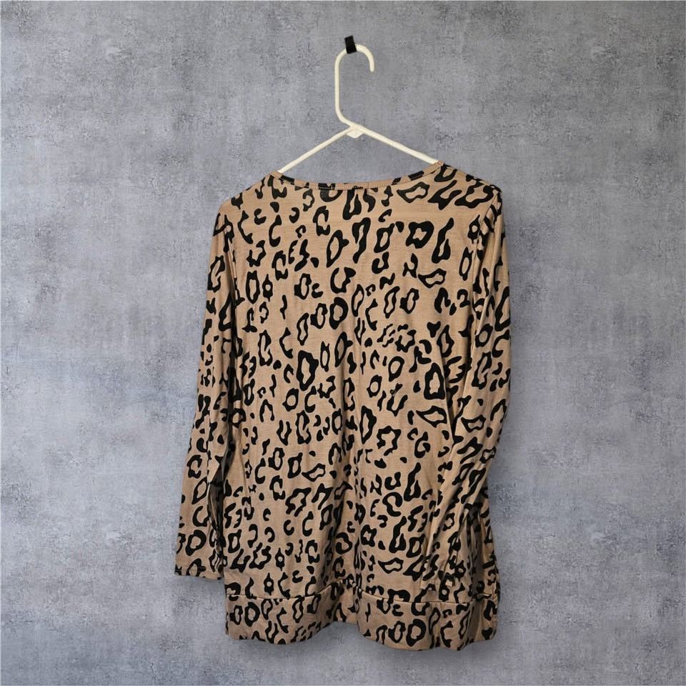Other Maysoar Size Large Cheetah Print Top -- ITEM #3348 Size L / US 10 / IT 46 - 3 Thumbnail