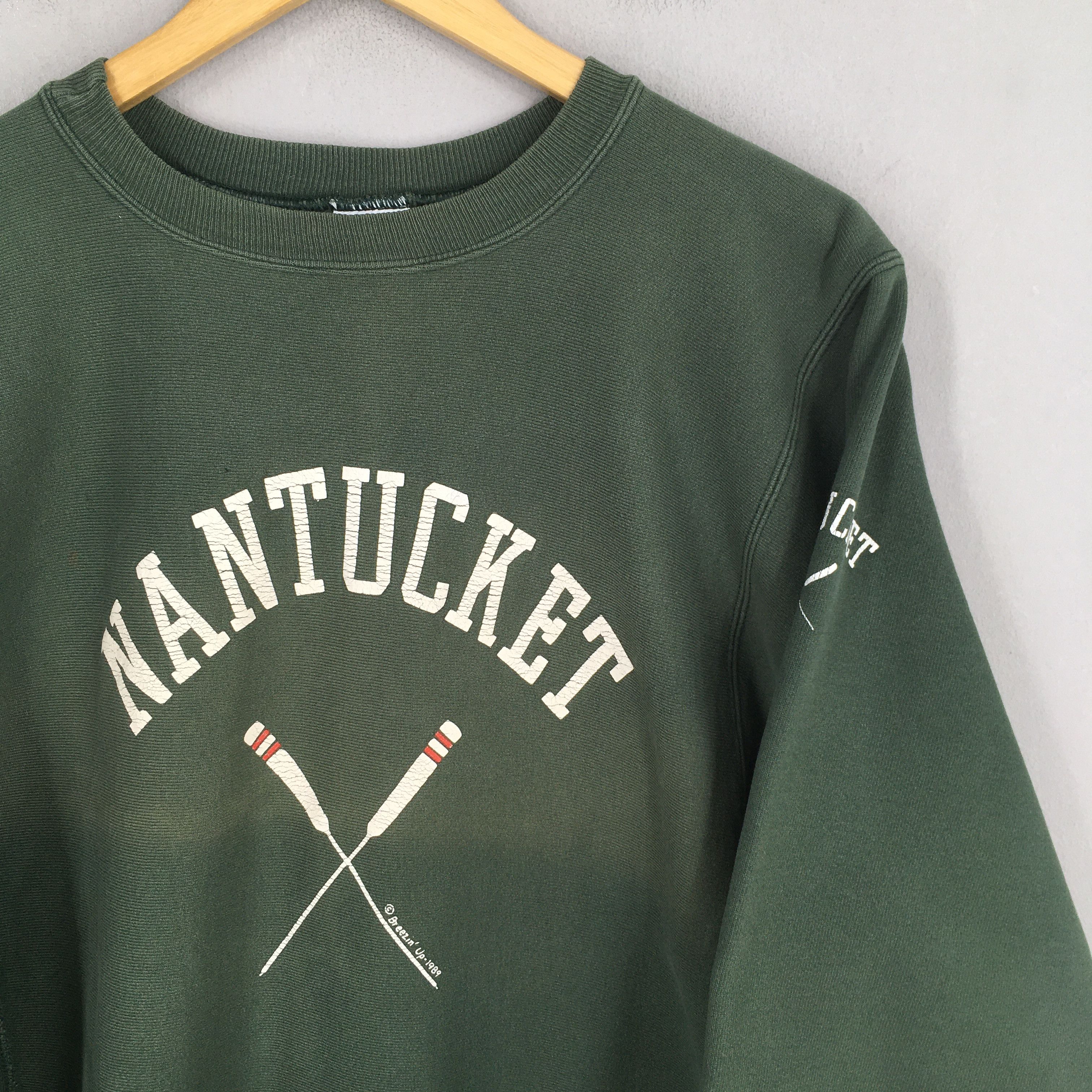 Champion × Nantucket × Vintage Vintage Nantucket Island Green Sweatshirt Medium Size US M / EU 48-50 / 2 - 2 Thumbnail