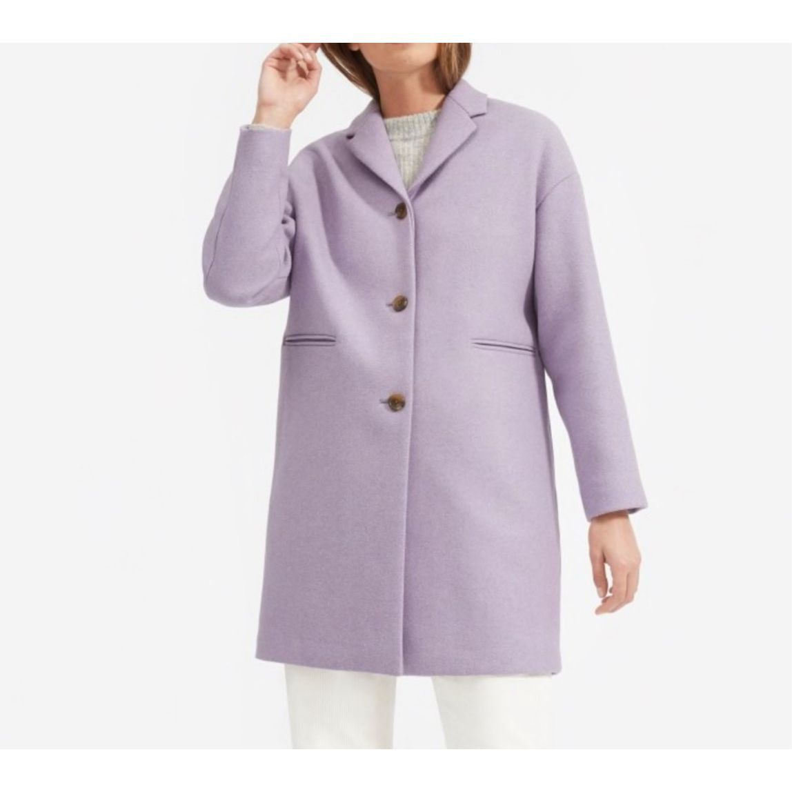 Everlane Everlane NWOT Wool Cocoon Coat Lavender Oversize Fit Sz 12 Size XL / US 12-14 / IT 48-50 - 1 Thumbnail