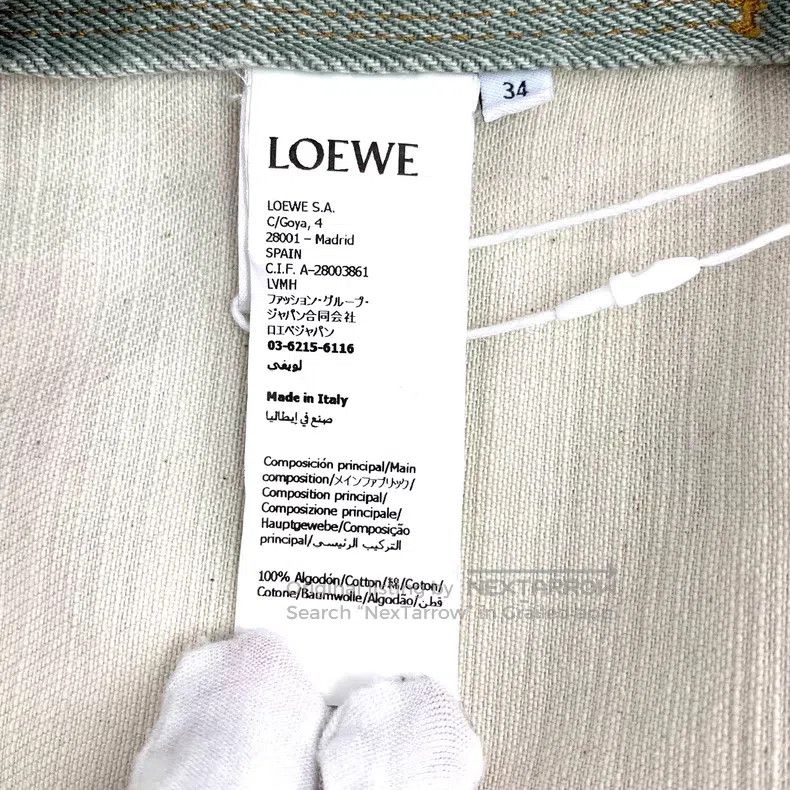 Loewe Loewe Green vintage irregular hem cotton collar single-bre Size XXS / US 00 / IT 34 - 8 Thumbnail