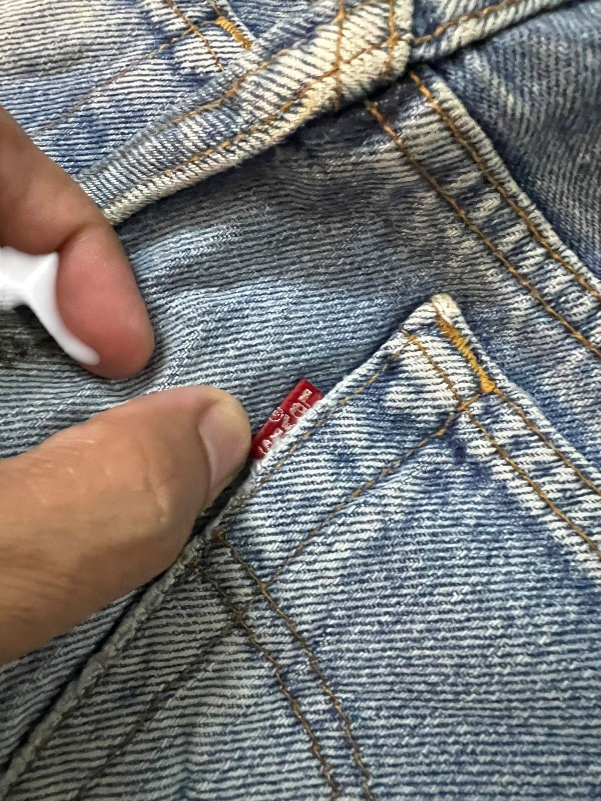 Levi's Vintage Levis 501 Distressed Faded Dirty Jean Size US 28 / EU 44 - 19 Thumbnail
