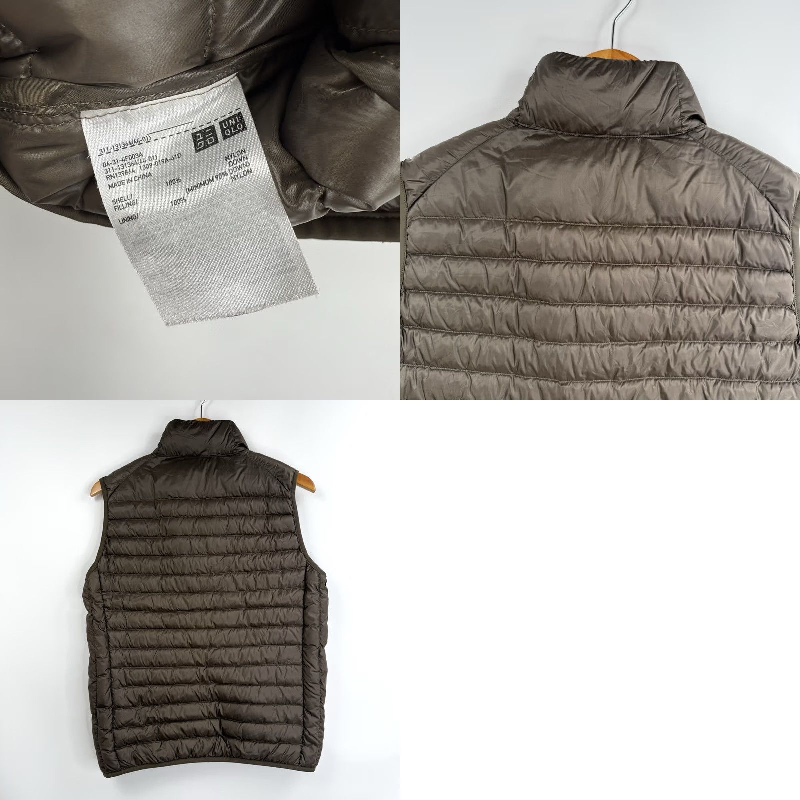 Uniqlo UNIQLO Puffer Vest Womens S Brown Ultra Light Down Nylon Quilted Vest Size S / US 4 / IT 40 - 8 Thumbnail