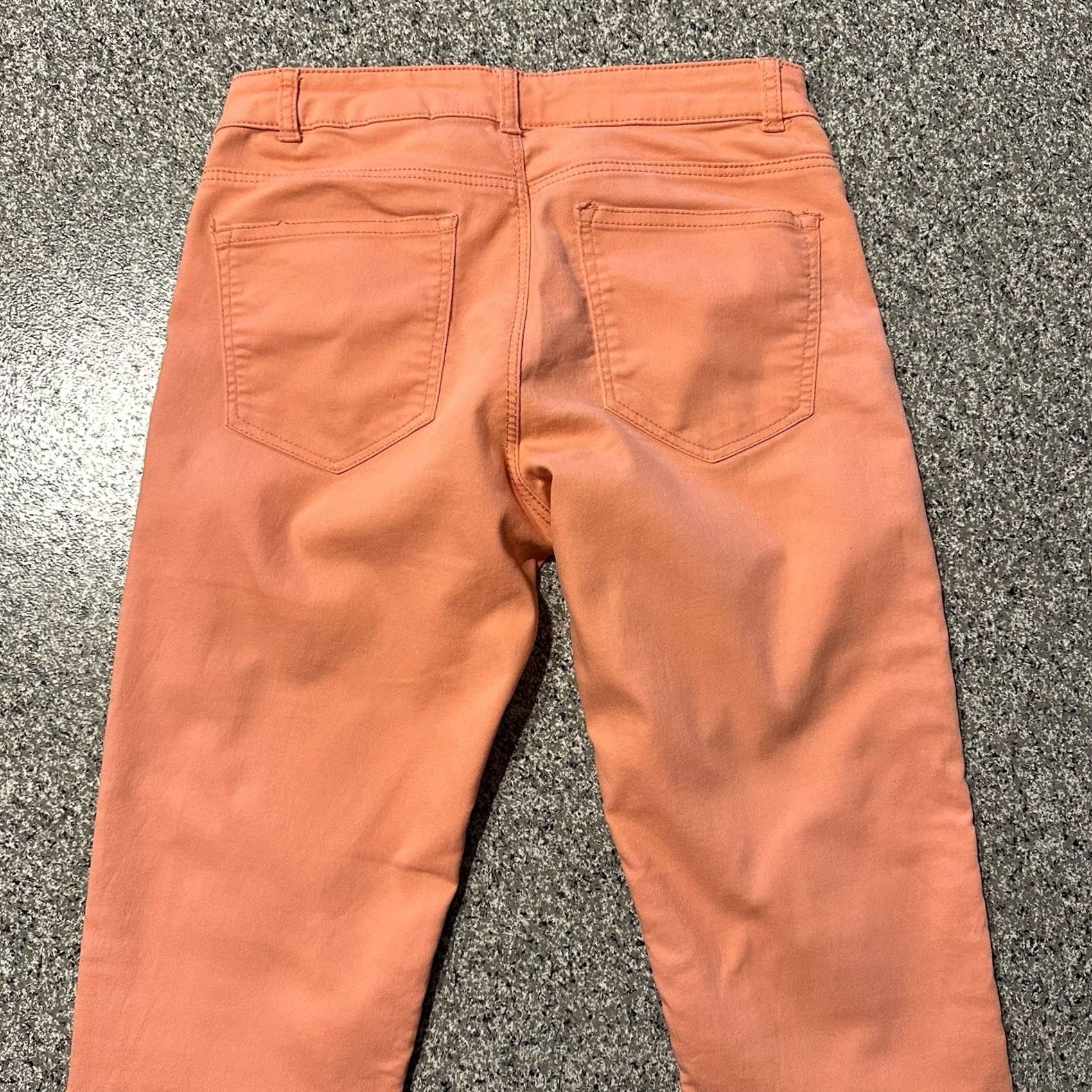 H&M H&M Pants Womens 6 Jegging Skinny Mid Rise Stretch Peach Orange 26x29 Front Button Zip Casual Size 26" / US 2 / IT 38 - 4 Thumbnail