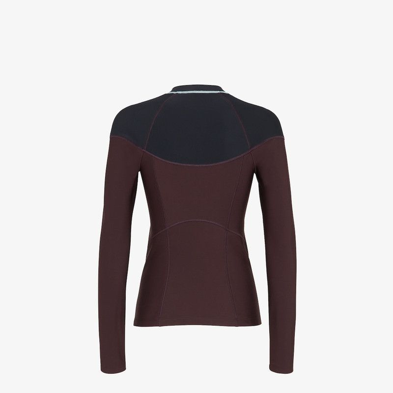 Fendi o1loc1c0426 Ski Jumper in Dark Purple/Black Size M / US 6-8 / IT 42-44 - 2 Thumbnail