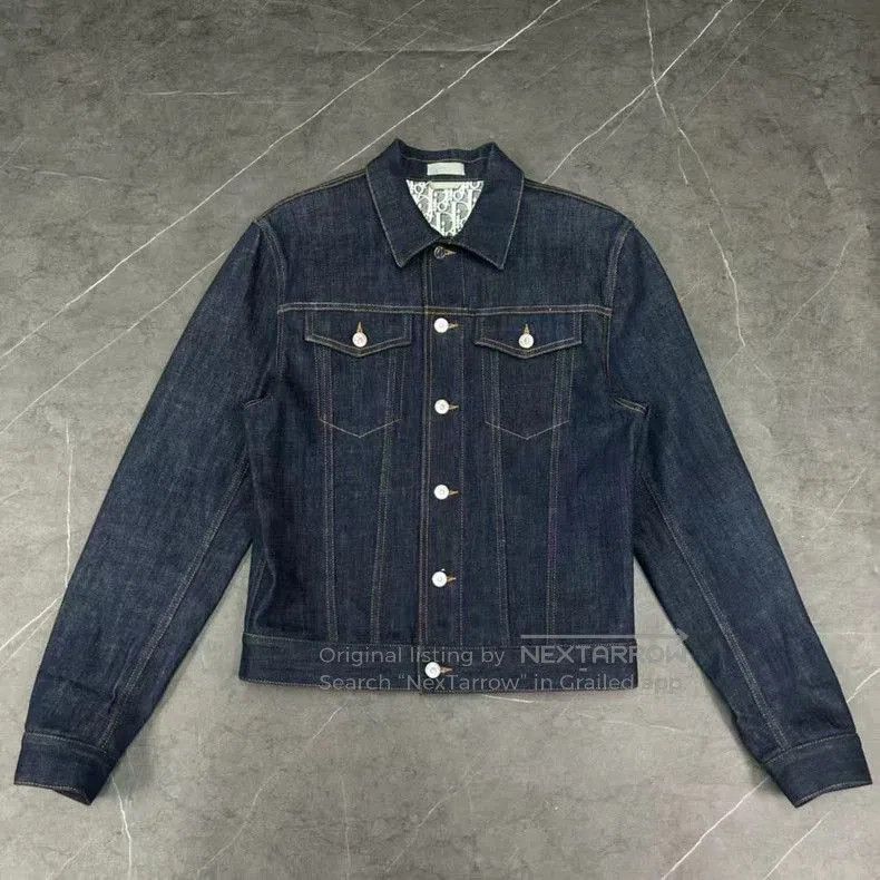 Dior Denim Jacket with Logo Lining.