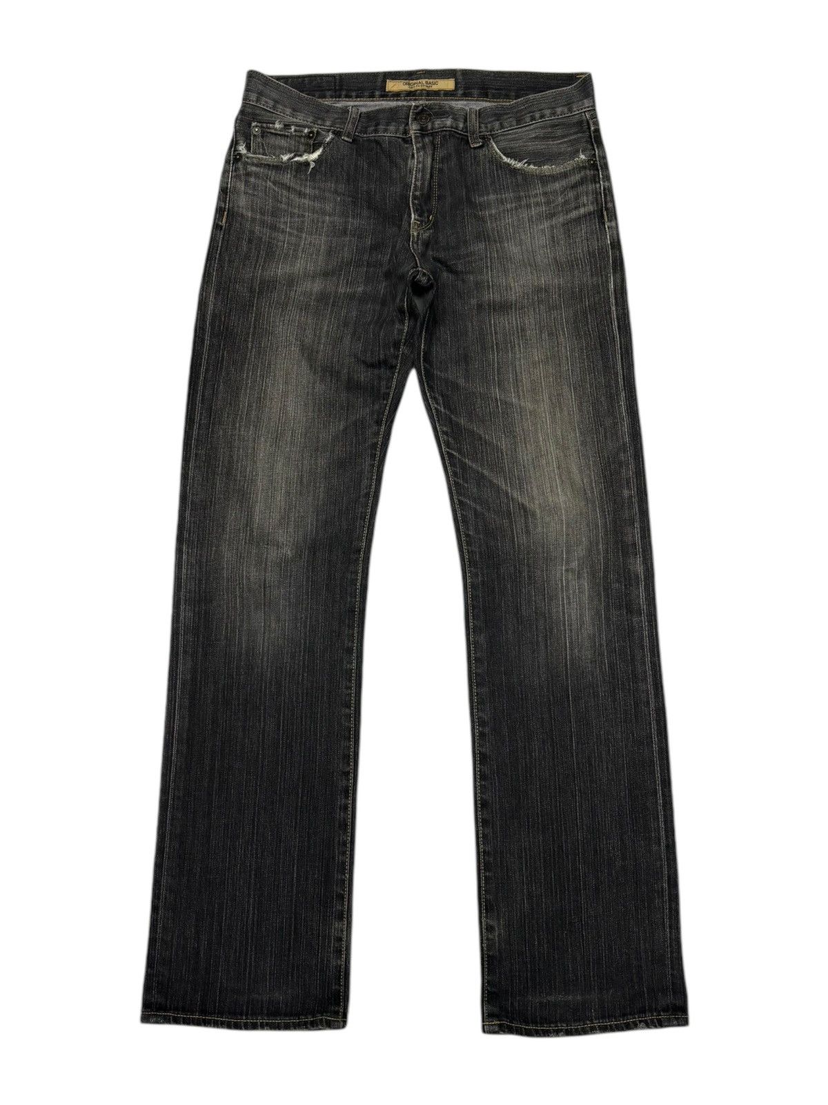 image of Jun Takahashi x Uniqlo Vintage Uniqlo S-001 Japan Distress Denim Jeans Undercover in Black (Size 33