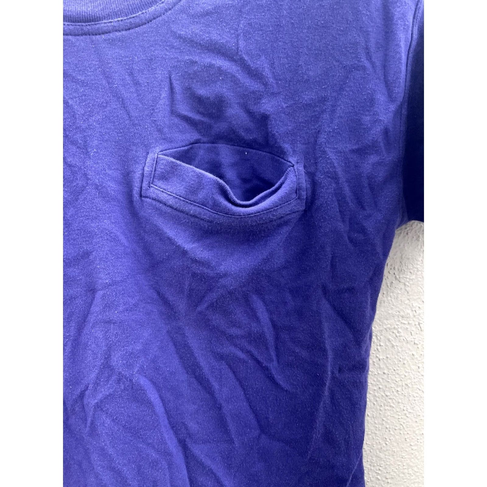 Vintage VINTAGE Cambridge Dry Goods Womens Purple Short Sleeve Pocket T-Shirt Size S Size S / US 4 / IT 40 - 3 Thumbnail