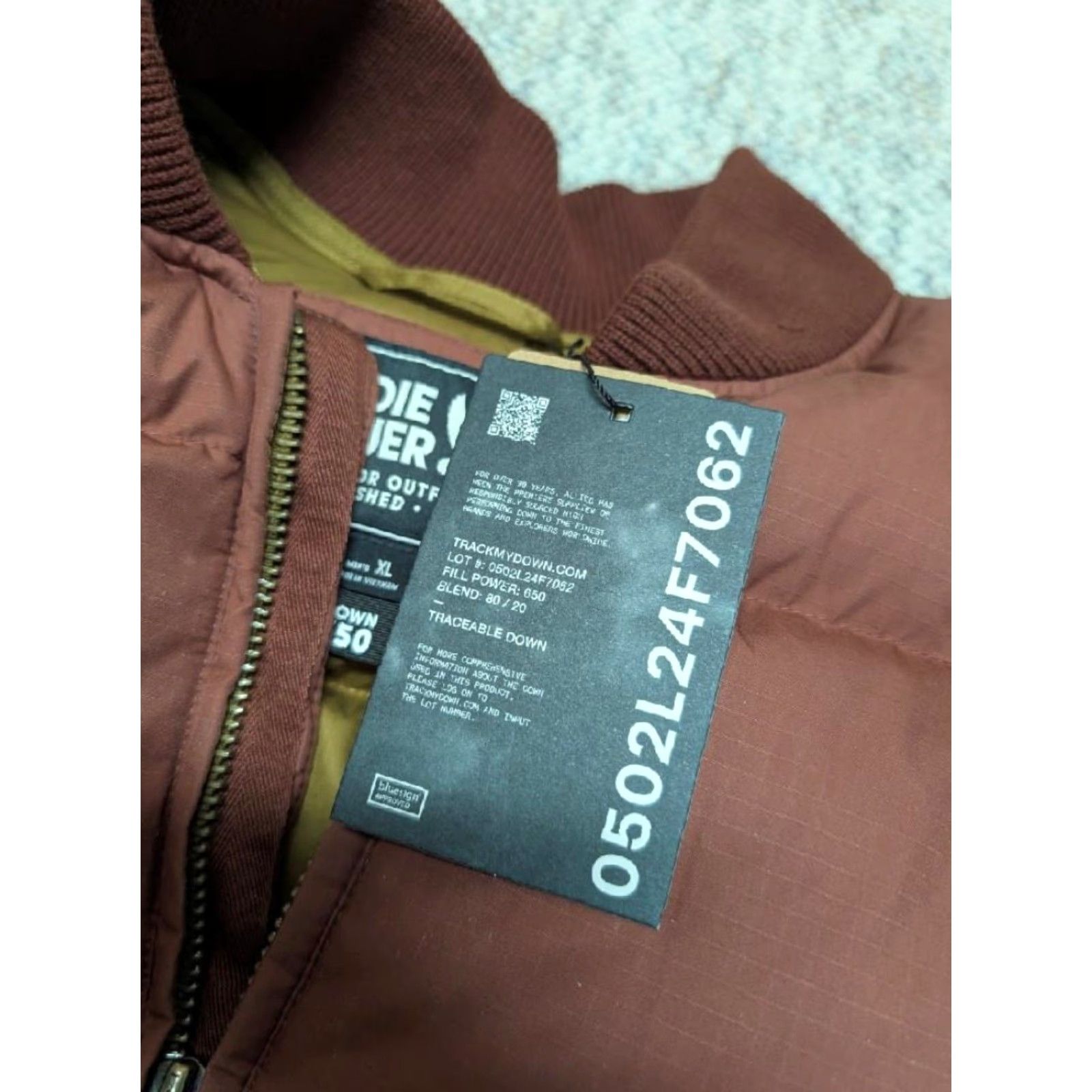 Eddie Bauer VINTAGE Eddie Bauer Puffer Jacket XL Goose Down Mahogany 650 Down Men's Zip Solid Breathing Down Fill Size US XL / EU 56 / 4 - 7 Thumbnail