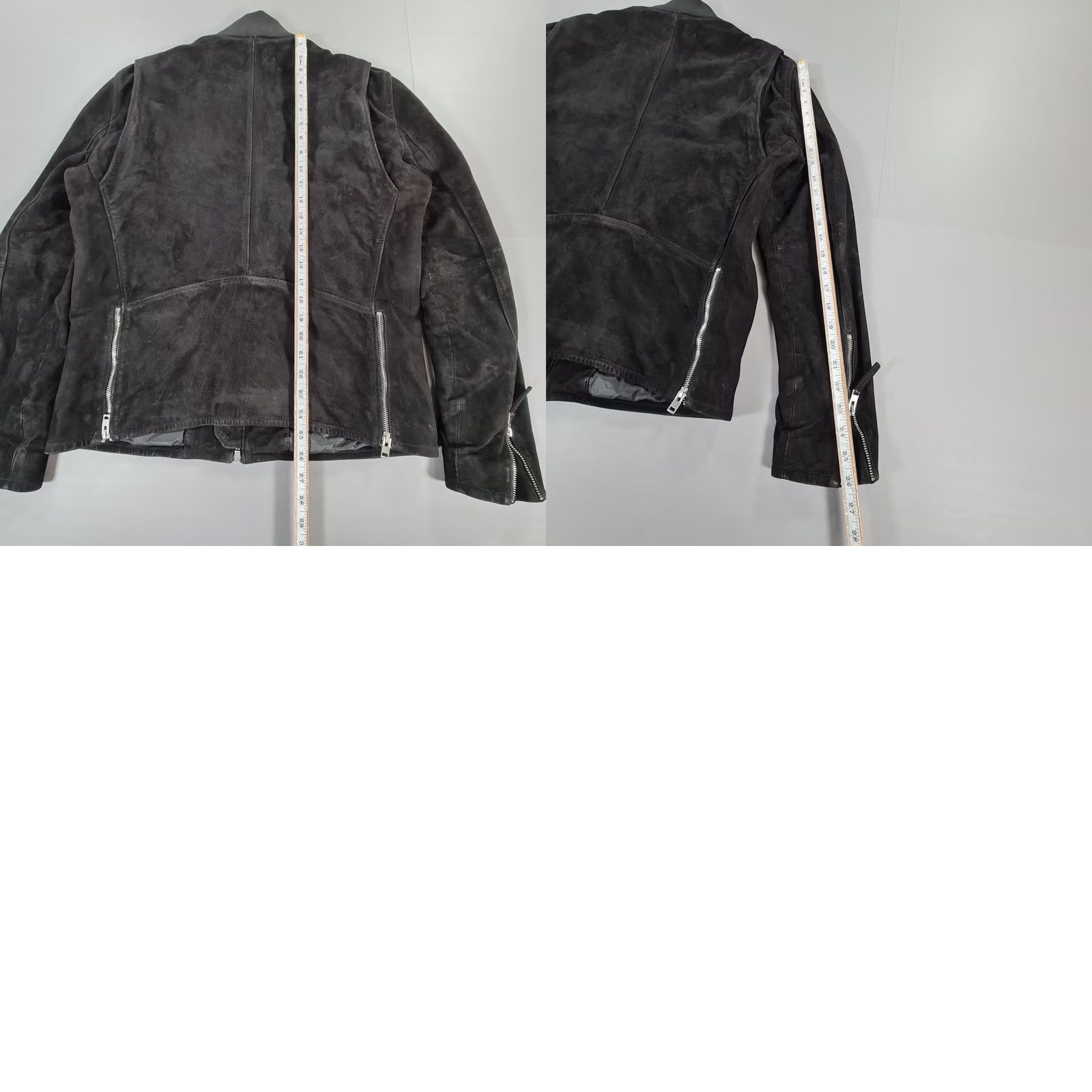 J.Lindeberg J.Lindeberg Mens Jacket Black Large Suede Goat Leather Full Zip Biker Size US L / EU 52-54 / 3 - 9 Thumbnail