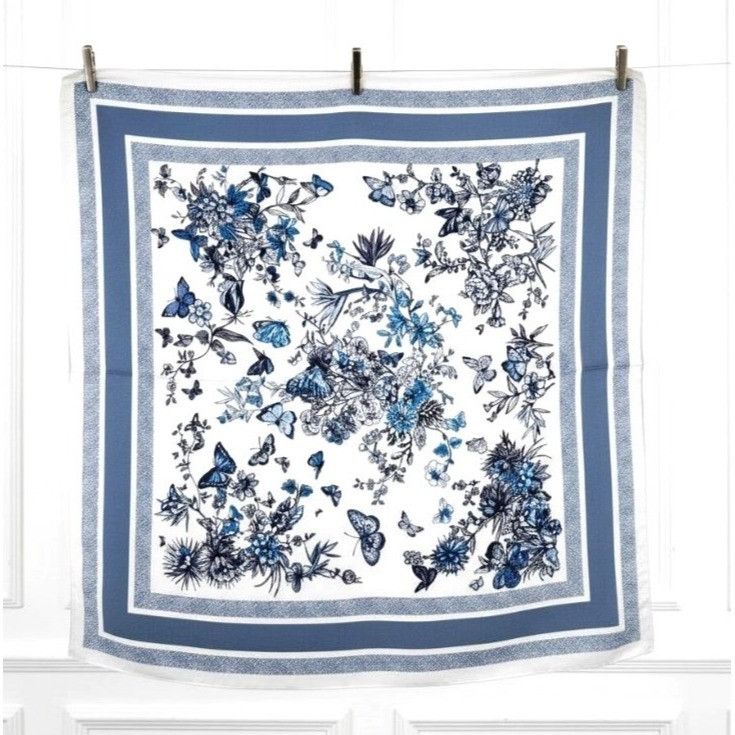 Other ⭐Soft Luxurious Elegant Women Square Silky Scarf Butterflies Size ONE SIZE - 6 Thumbnail