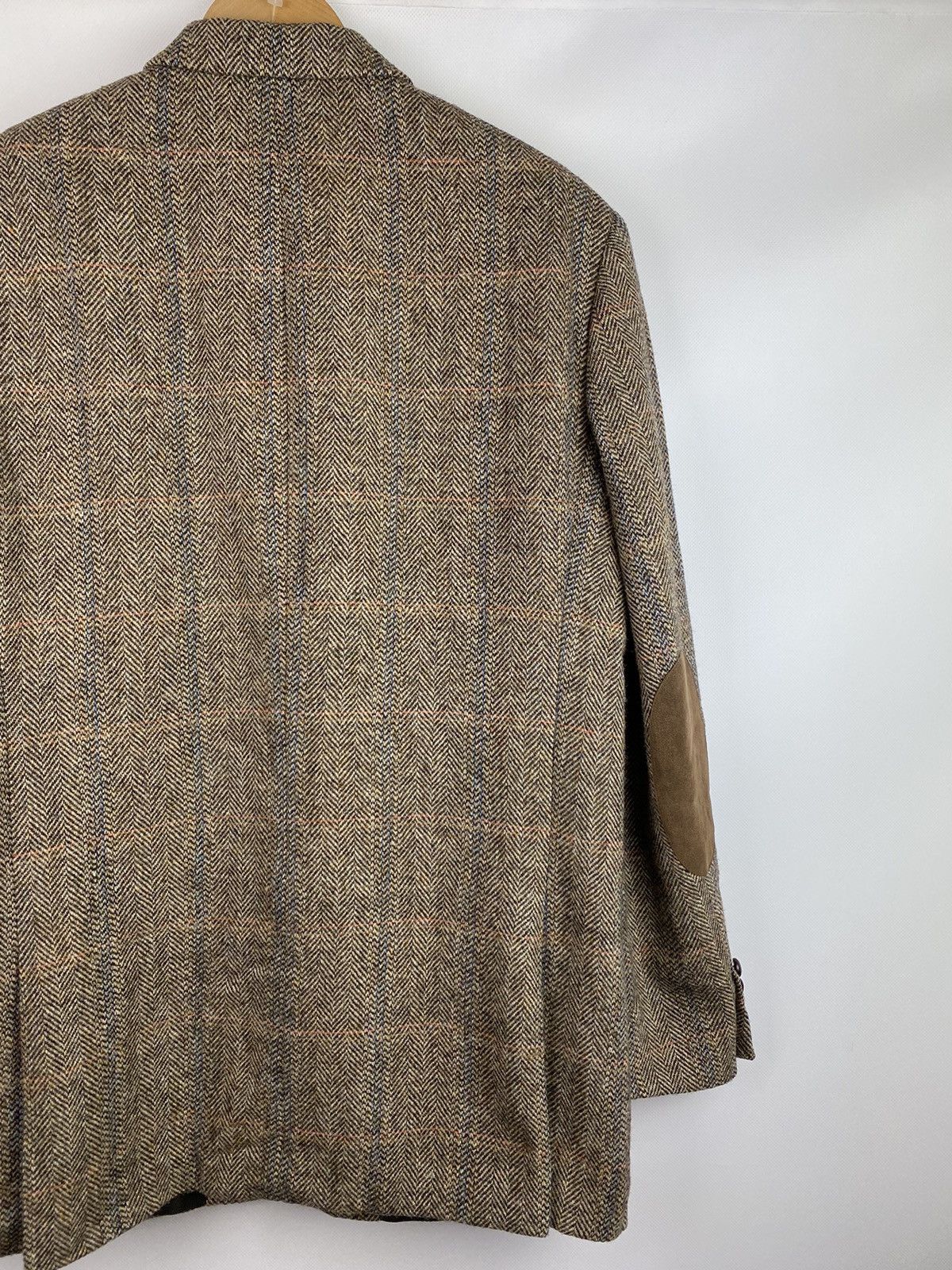 Harris Tweed Barutti Harris Tweed Herringbone wool blazer jacket Size 44R - 15 Thumbnail