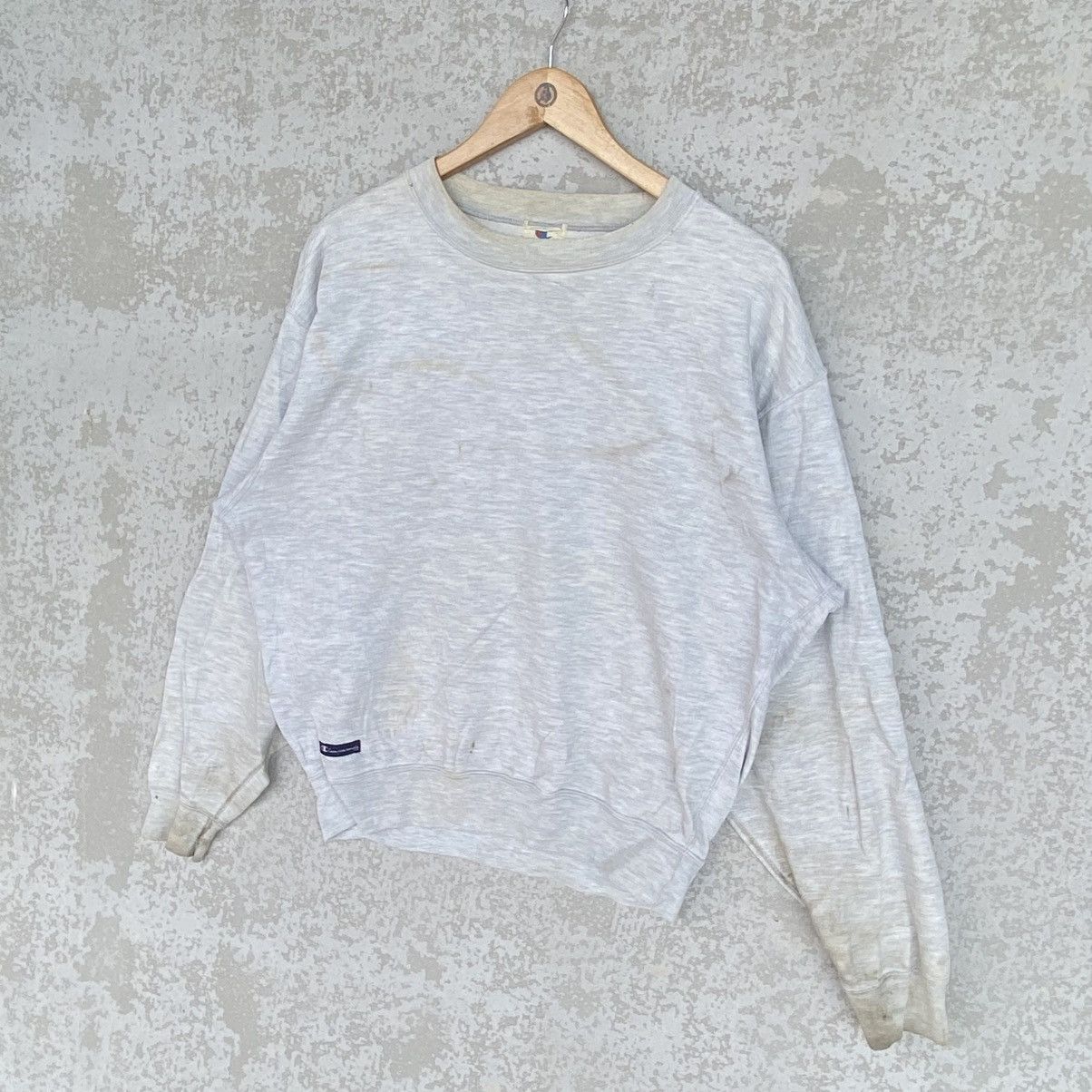 Other Vintage Champion Embroidered Crewneck Sweatshirt Gray Size US L / EU 52-54 / 3 - 2 Thumbnail