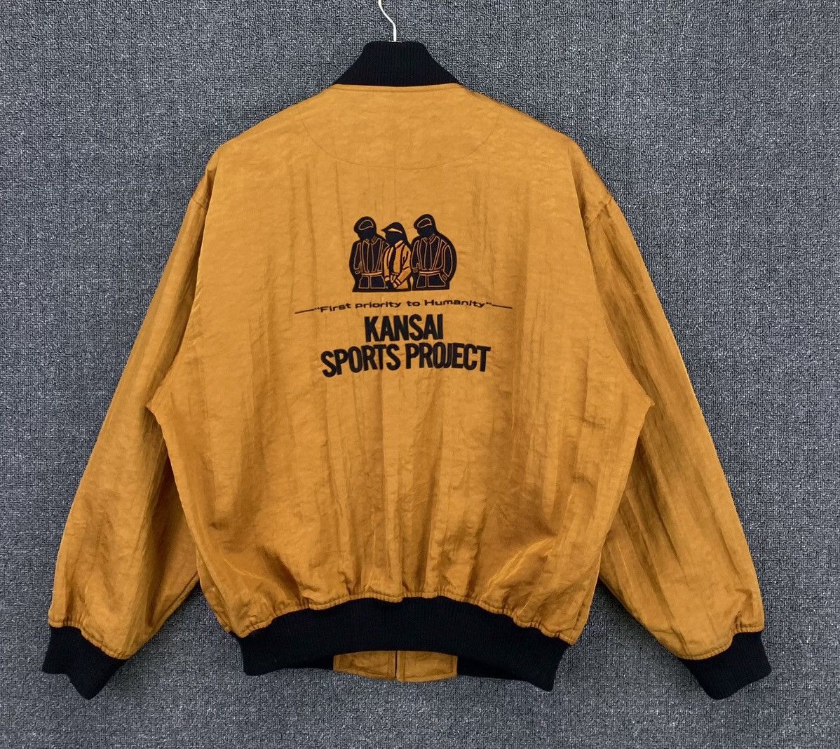 Kansai Yamamoto Vintage Kansai Yamamoto Sports Project Bomber Varsity Jacket Size US M / EU 48-50 / 2 - 1 Thumbnail