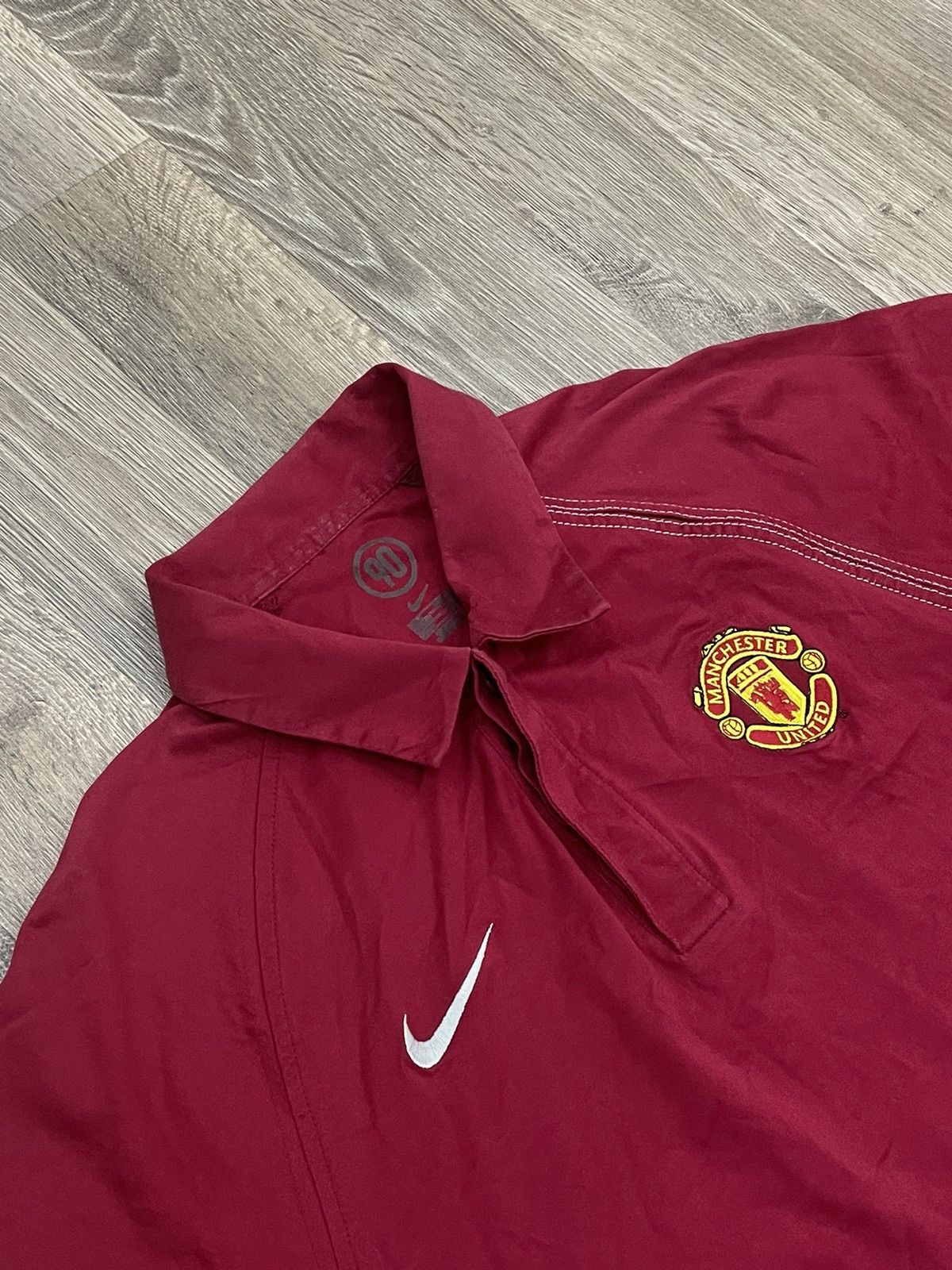 Nike × Vintage Vintage Nike Total 90 FC Manchester United Polos Tee Shirt Size US L / EU 52-54 / 3 - 6 Thumbnail