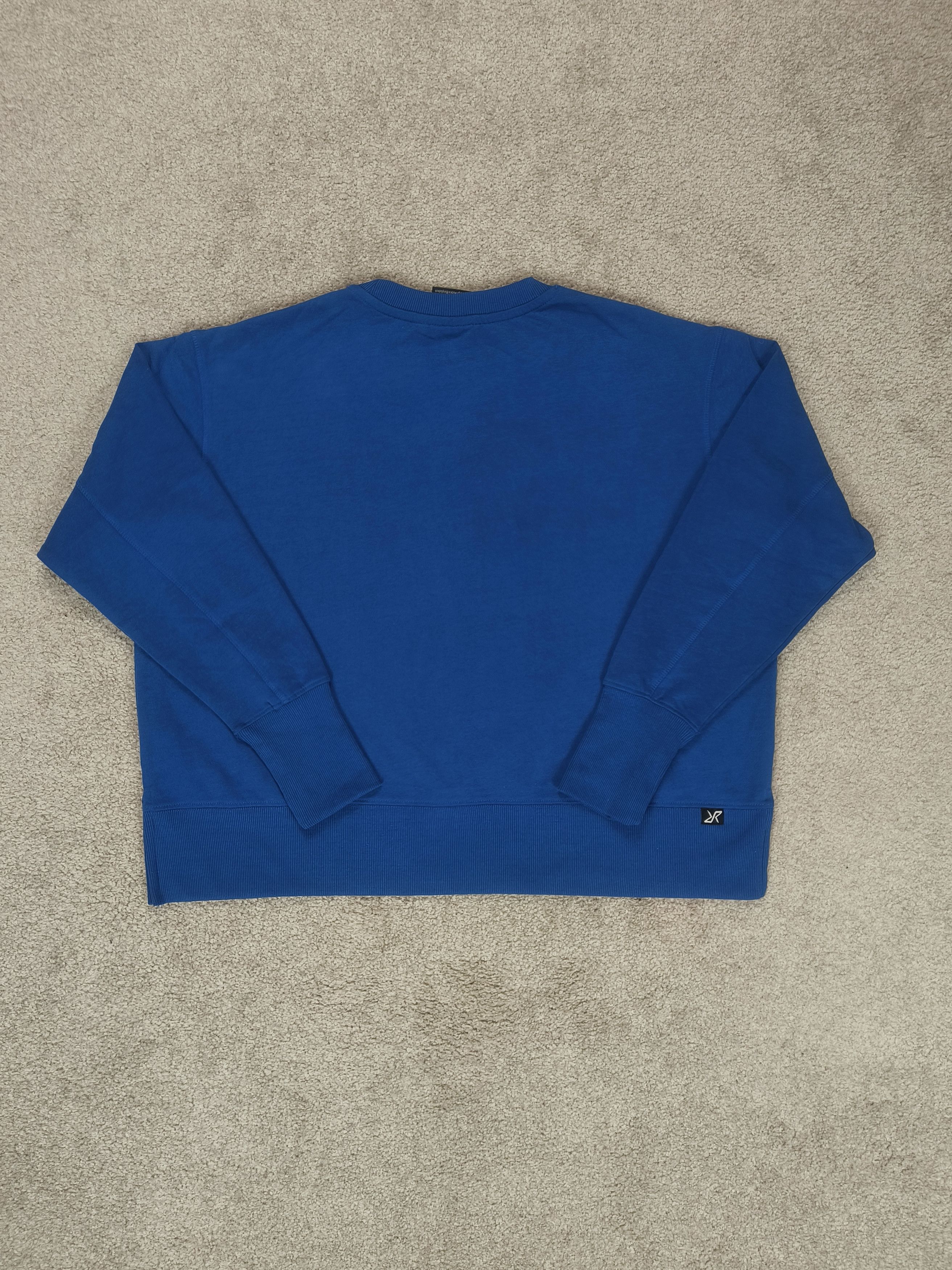 Other RevolutionRace Blue Cropped Outdoor Women's Casual Crewneck Size L / US 10 / IT 46 - 5 Thumbnail