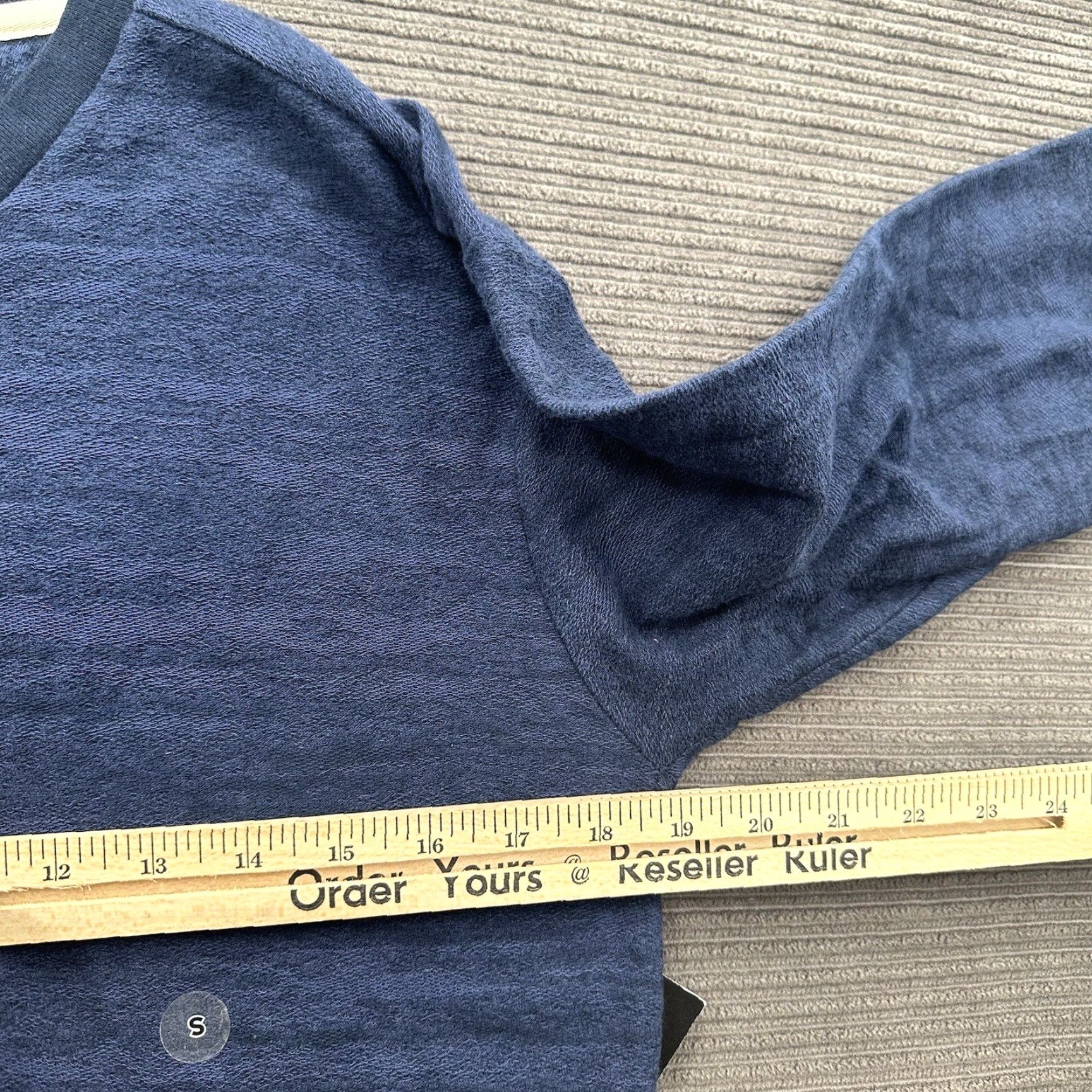 RVCA RVCA L/S Henley Shirt Men Small Navy Cotton Casual Outdoors Preppy Designer Size US S / EU 44-46 / 1 - 6 Thumbnail