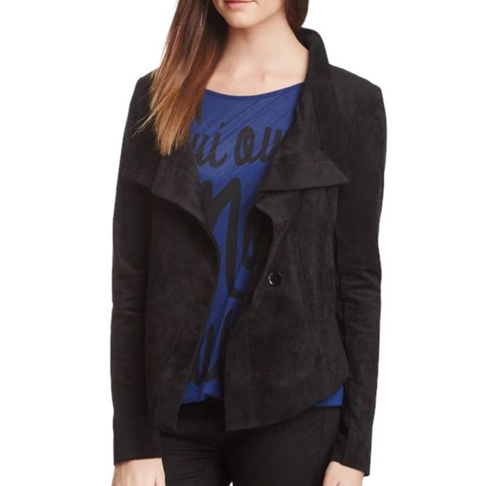 Bcbg Maxazria BCBG Max Azria Drea Jacket Black Ultrasuede Grailed