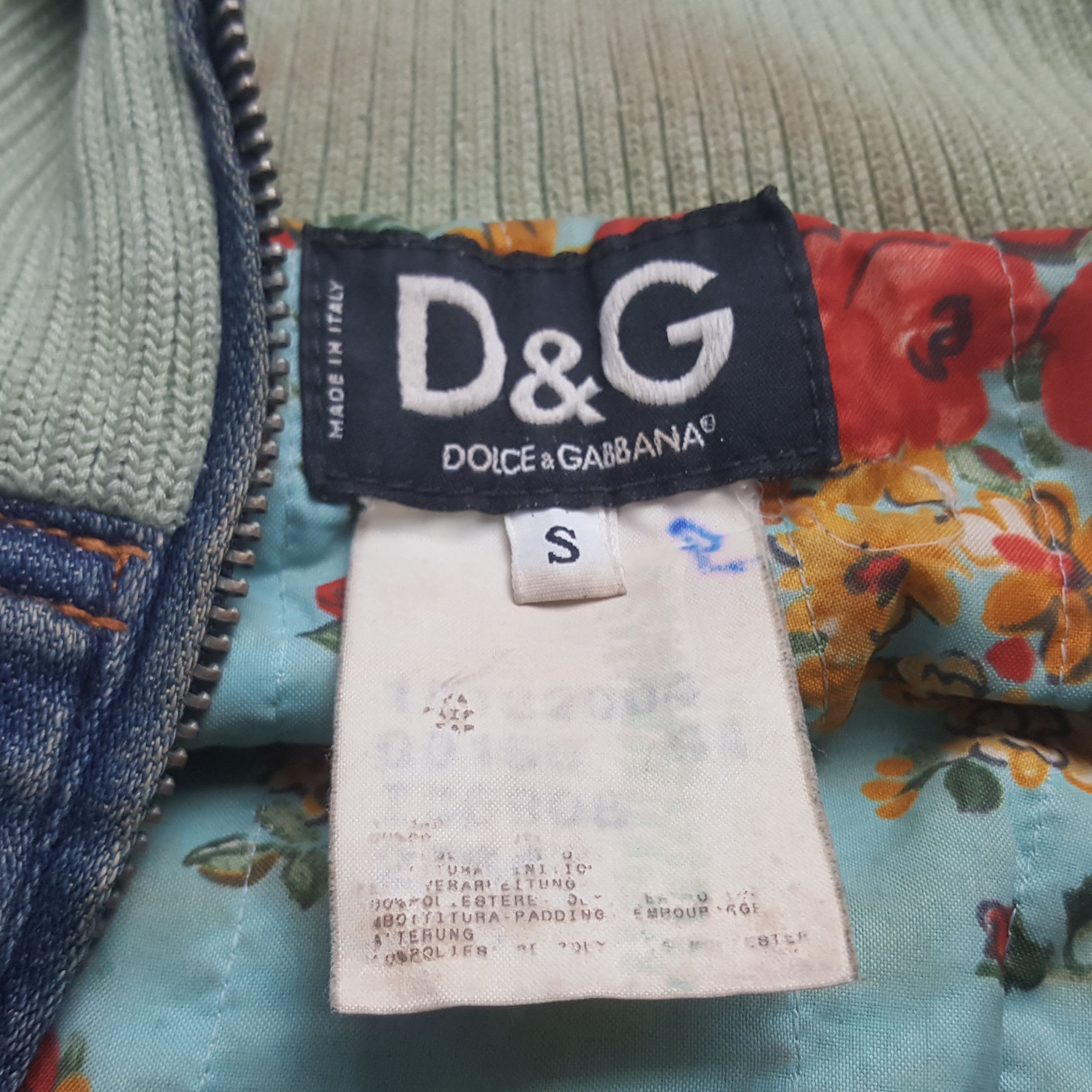 Dolce & Gabbana Vintage Dolce & Gabbana Denim Zipper Turtleneck Jacket Size S / US 4 / IT 40 - 5 Thumbnail