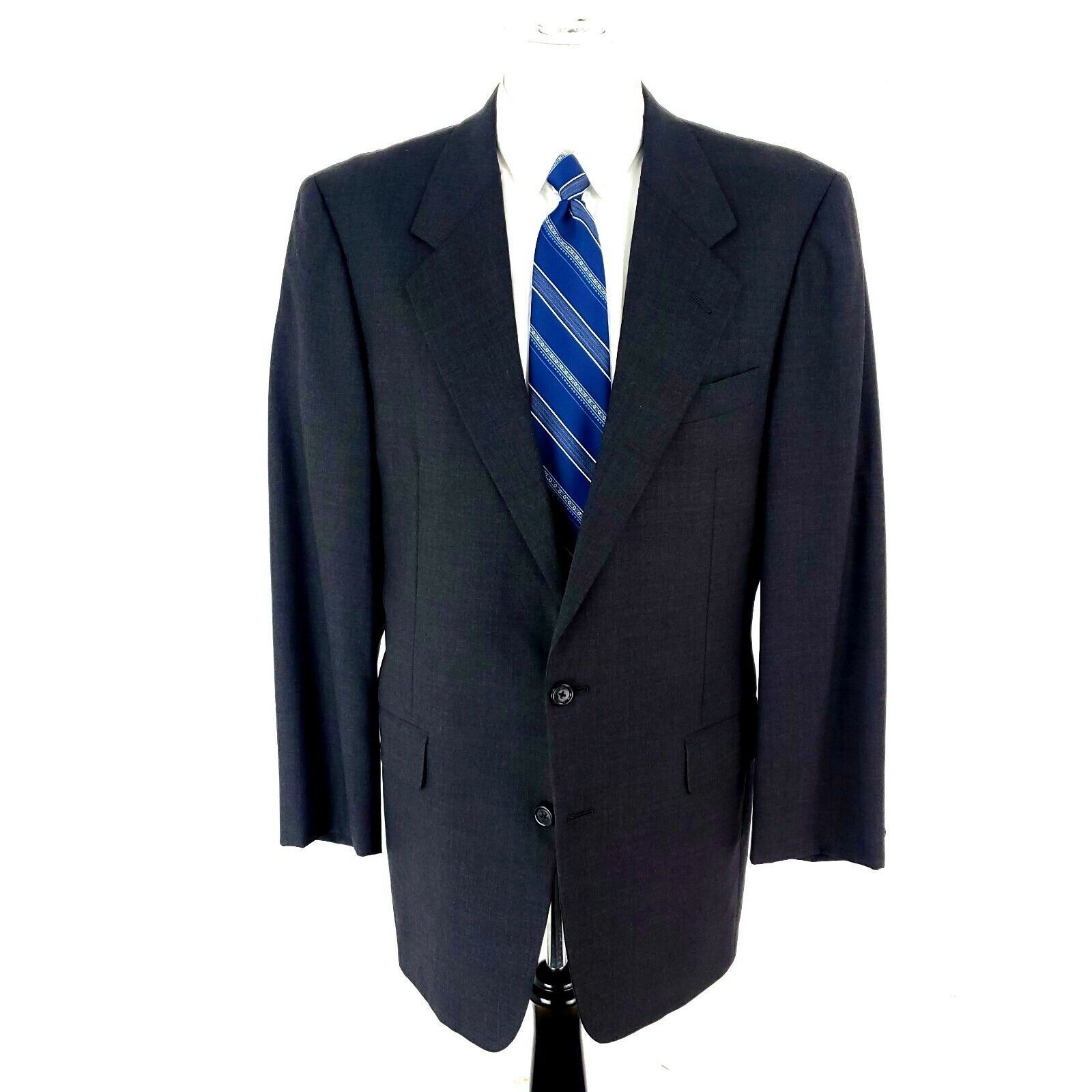 Hickey Freeman Hickey Freeman Boardroom Wool 2 Button 2 Piece Suit 40L Gray Size 40L - 5 Thumbnail