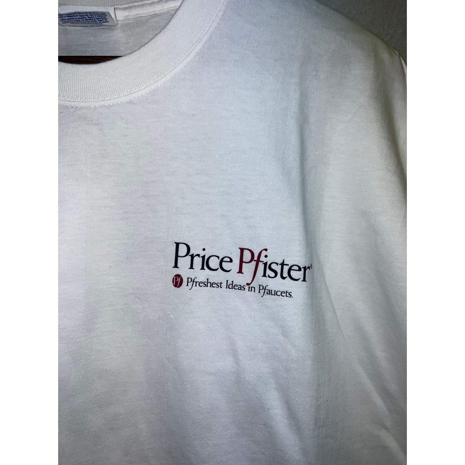 Hanes Vintage Pfister Shirt Price Faucet Get Twisted Tee 90s XL Size US XL / EU 56 / 4 - 3 Thumbnail