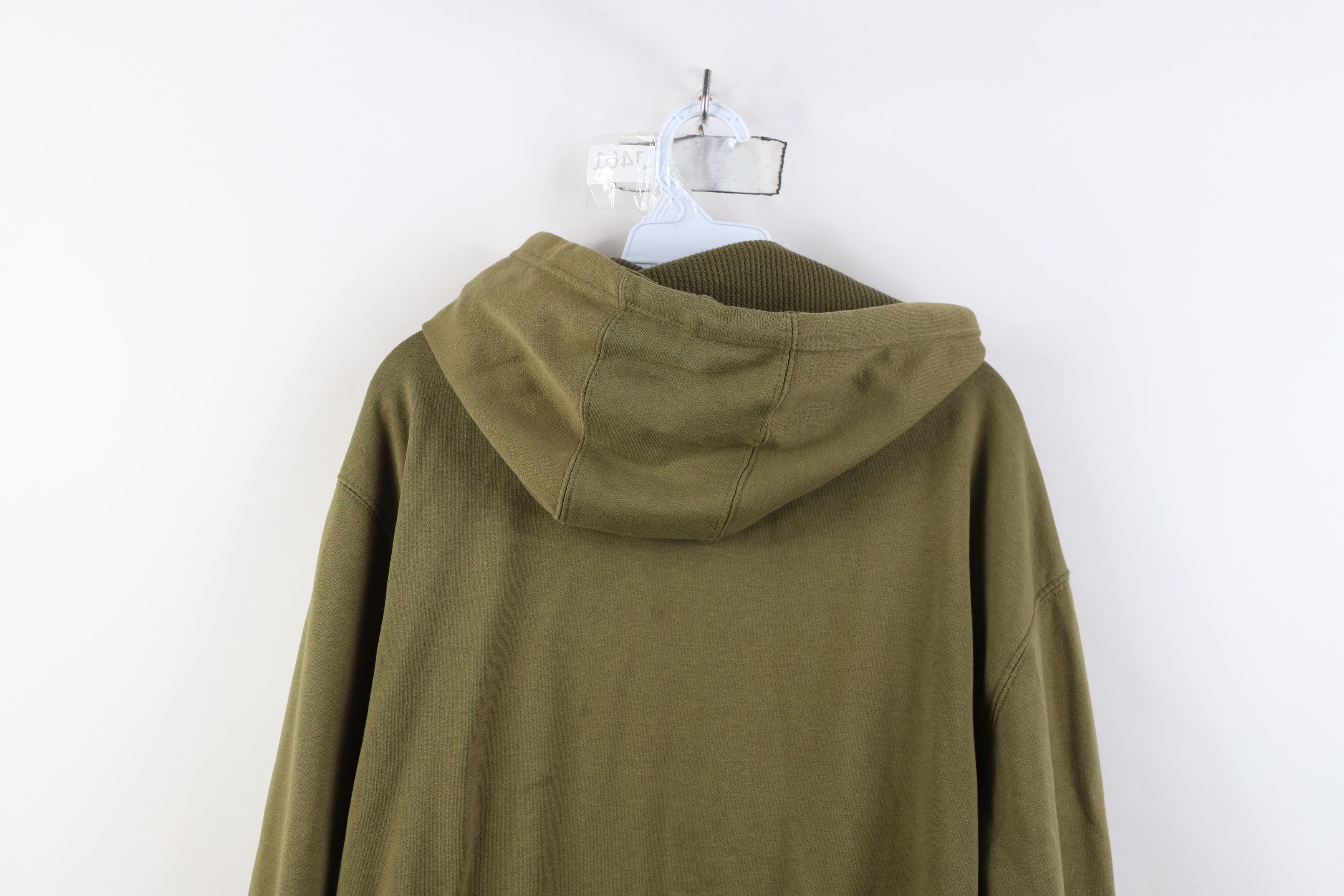 Vintage Vintage 90s Y2K Streetwear Waffle Knit Lined Full Zip Hoodie Size US XL / EU 56 / 4 - 14 Thumbnail