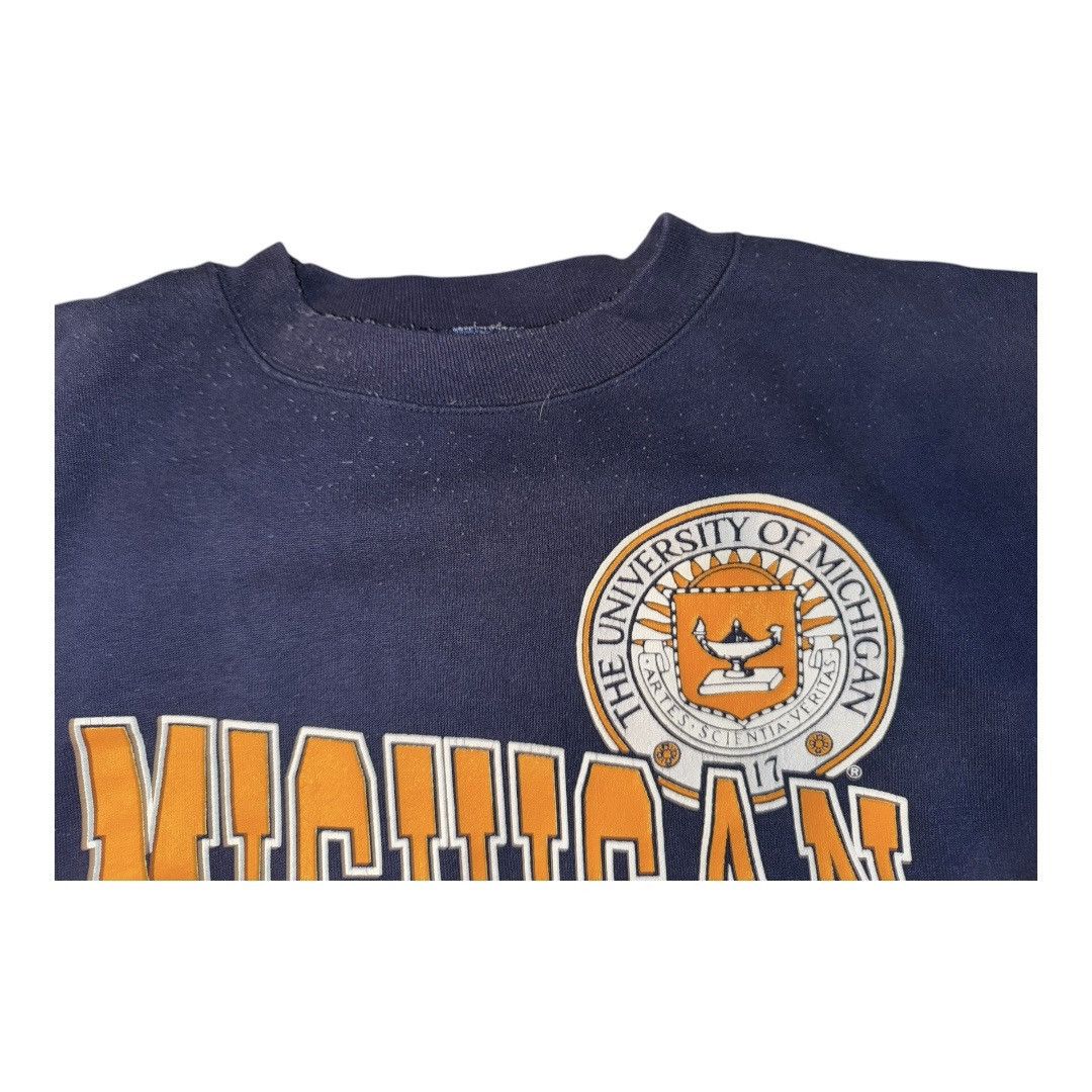 Gildan Vintage 90s MADE IN USA University of Michigan Wolverines Size US XL / EU 56 / 4 - 5 Thumbnail