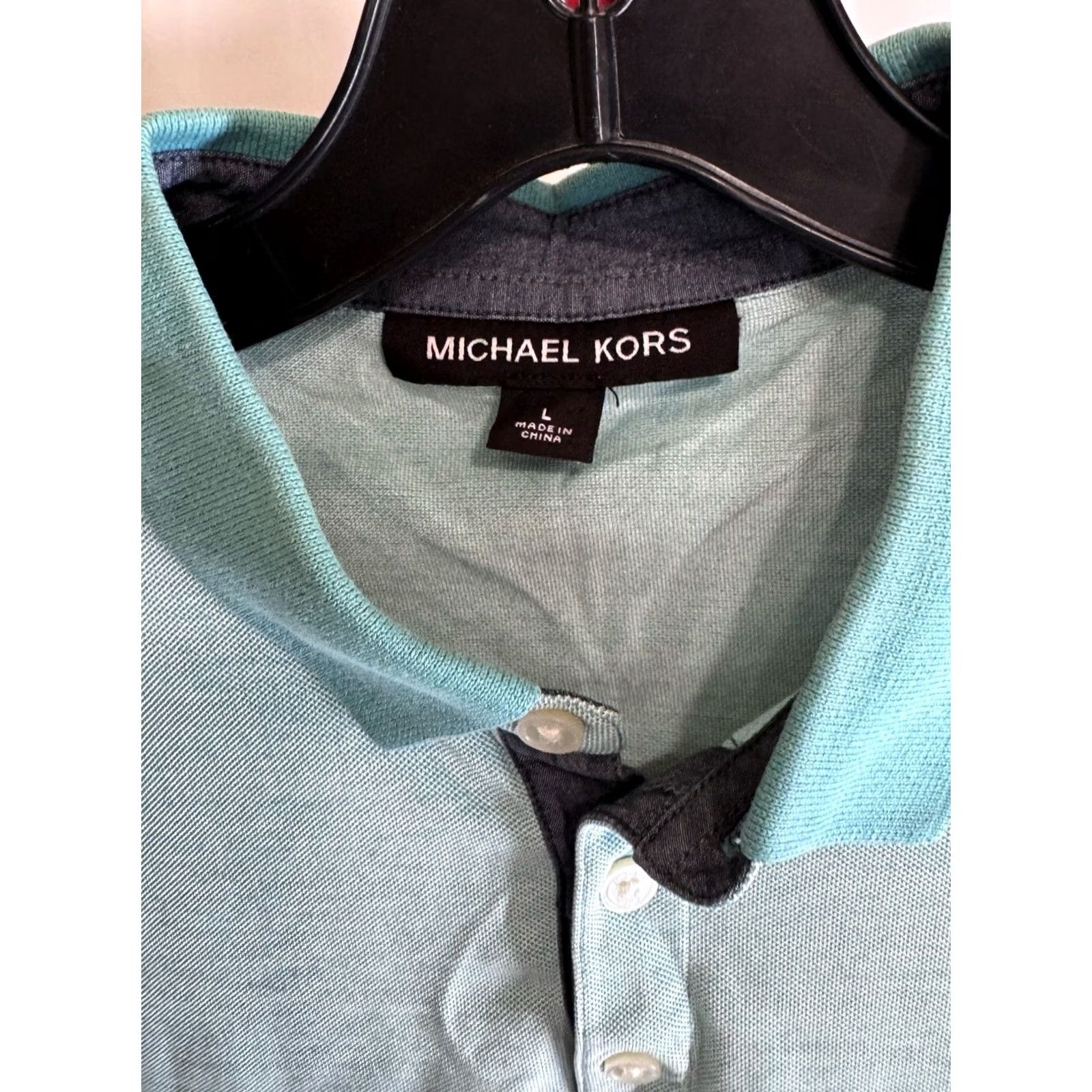 Michael Kors Michael Kors Shirt Mens L Sharp Greenish Ctn POLO Size US L / EU 52-54 / 3 - 5 Thumbnail