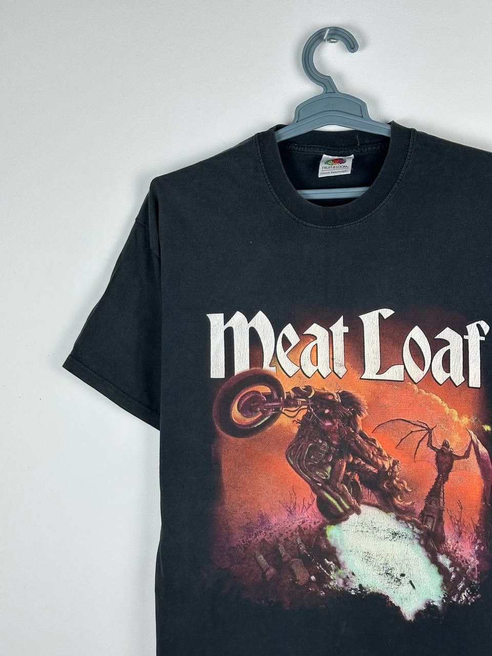 Band Tees × Vintage Vintage 2003 Meat Loaf Heavy Metal Band Tee Faded Size US L / EU 52-54 / 3 - 3 Thumbnail